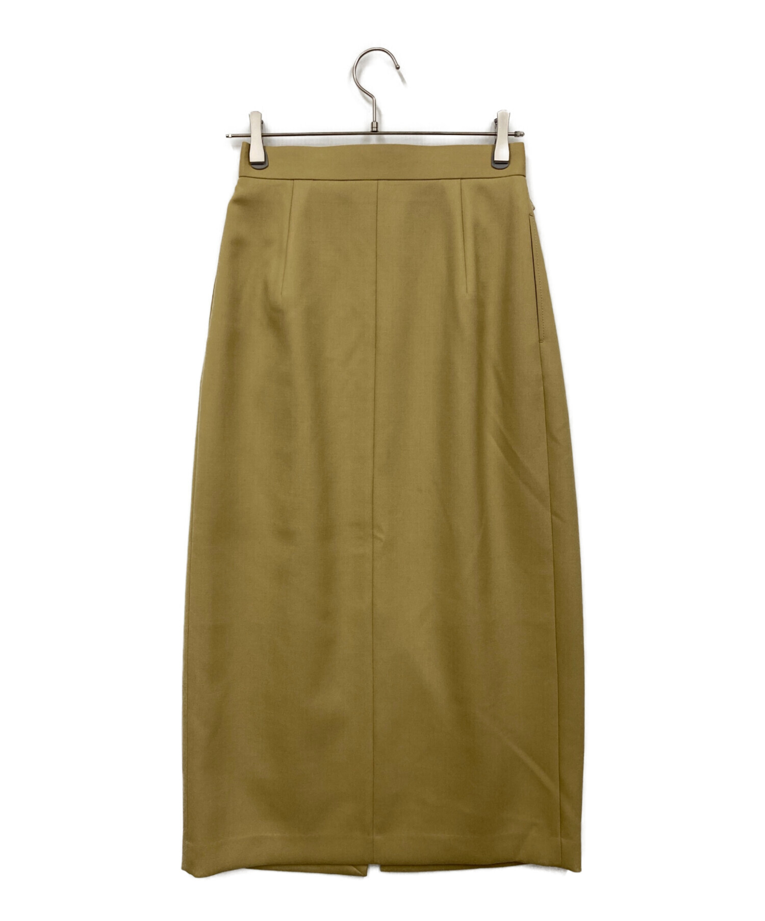 25AW BLAMINKブラミンク　コーデュロイスカート 中古・古着通販】BLAMINK (ブラミンク) タックタイトスカート ベージュ