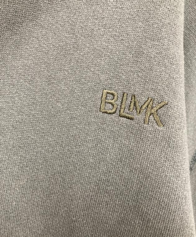 BLAMINK ブラミンク コットン ジップ パーカー ロゴ刺繍 ネイビー 中古・古着通販】BLAMINK (ブラミンク) コットンジップパーカー