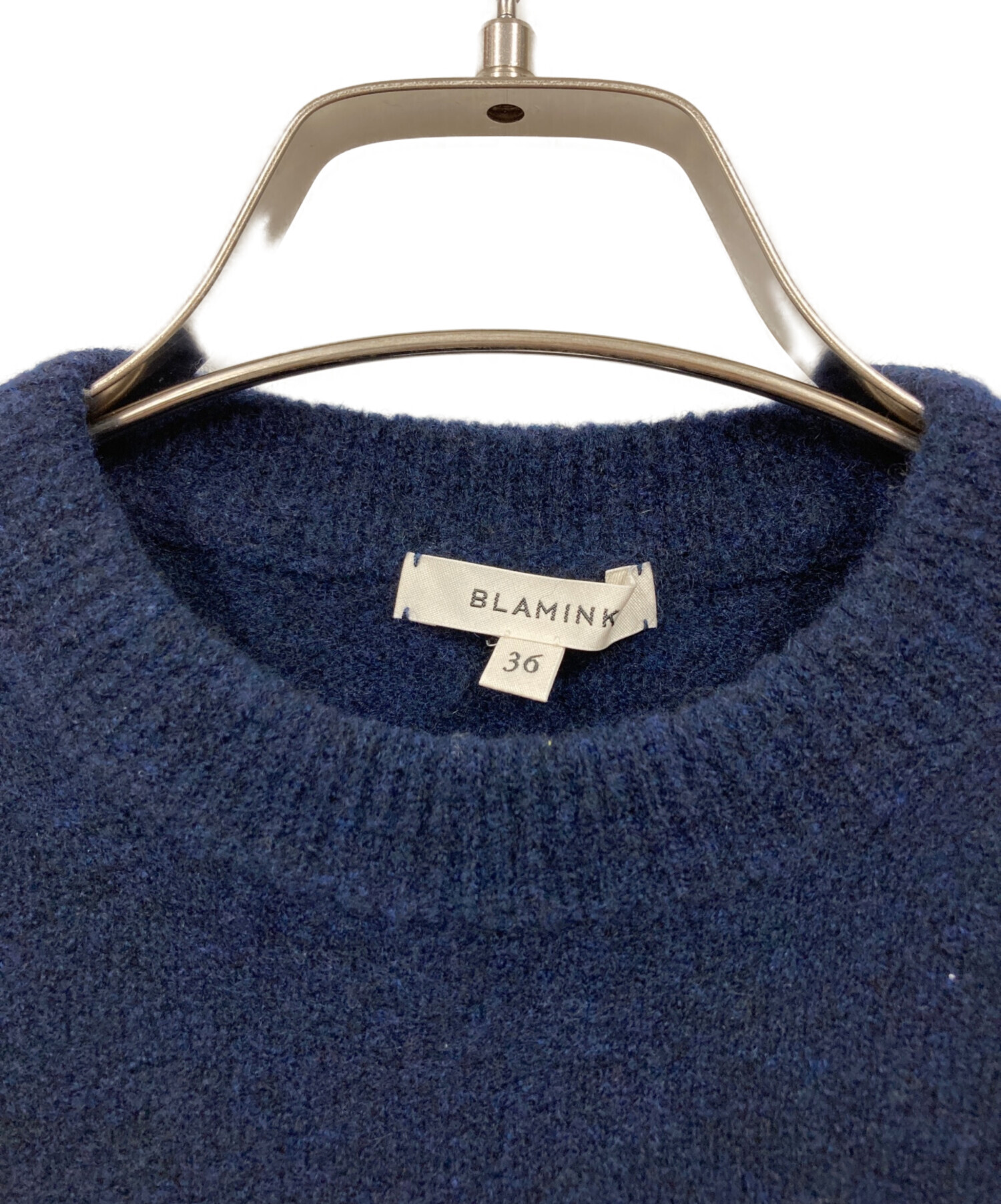 中古・古着通販】BLAMINK (ブラミンク) ニット ネイビー サイズ:36
