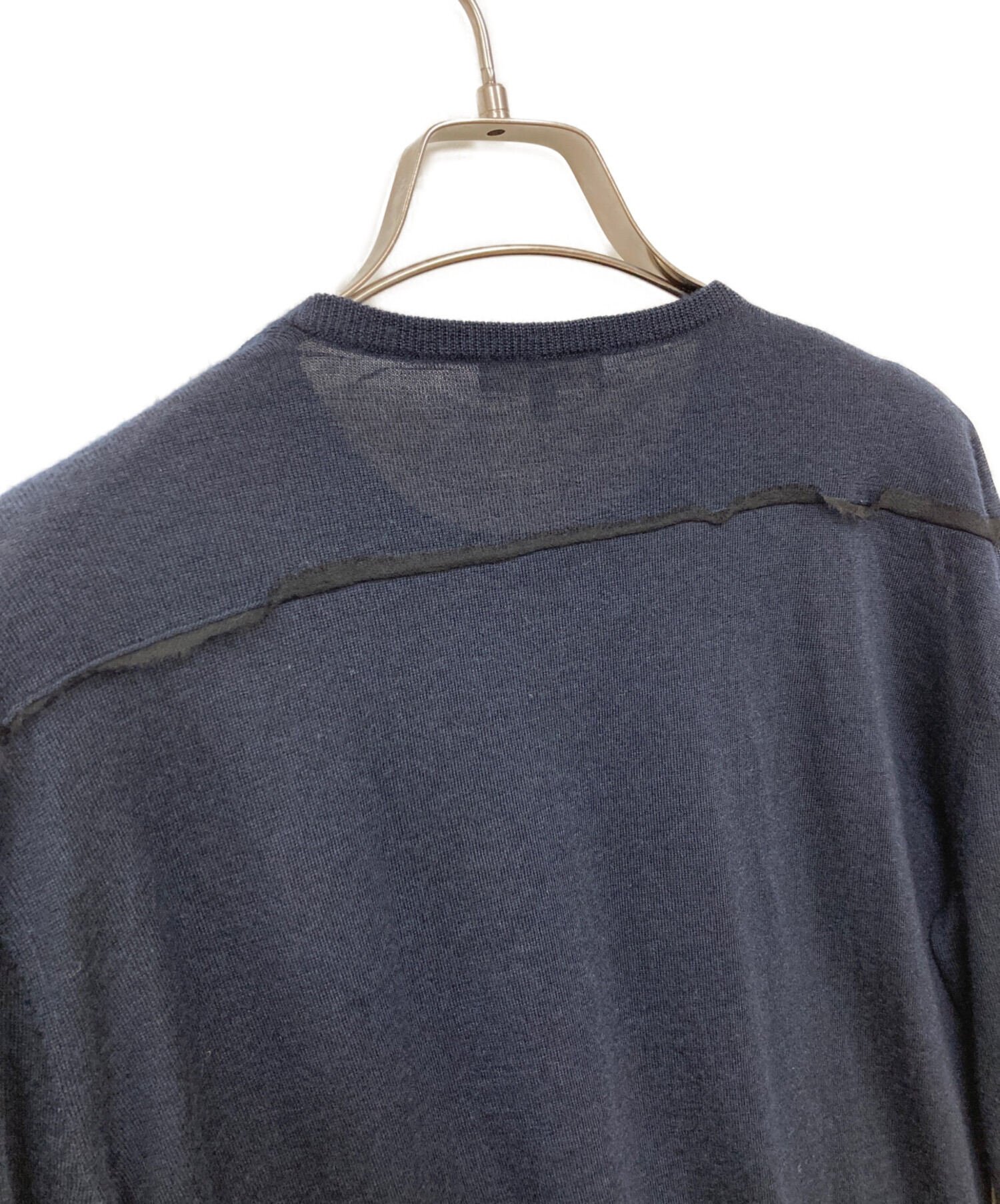 中古・古着通販】BLAMINK (ブラミンク) カシミヤシルクニット ネイビー