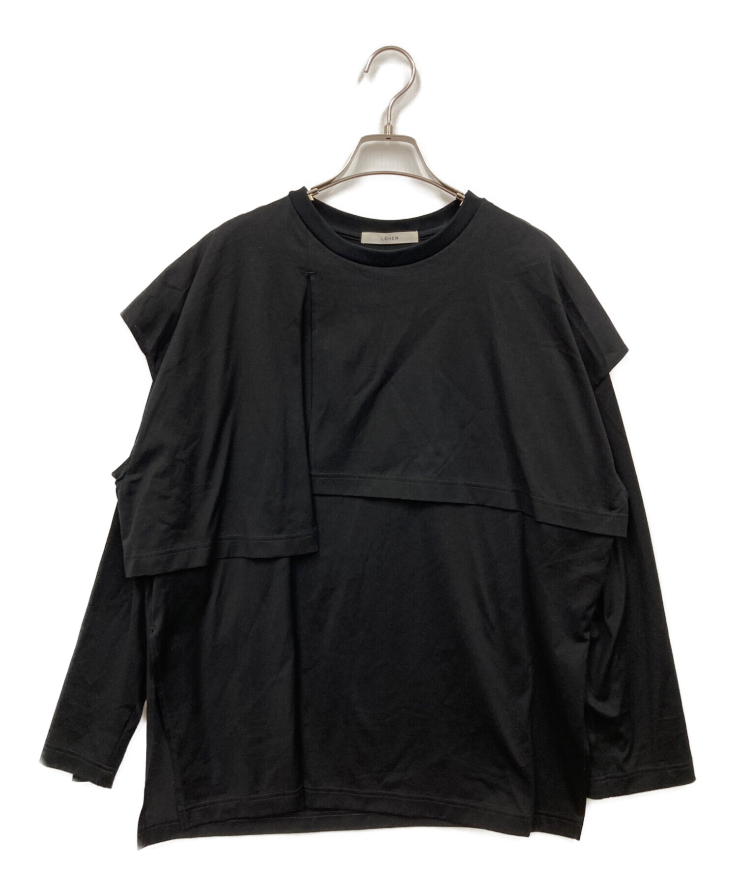 中古・古着通販】LOHEN (ローヘン) カットソー ブラック サイズ:F