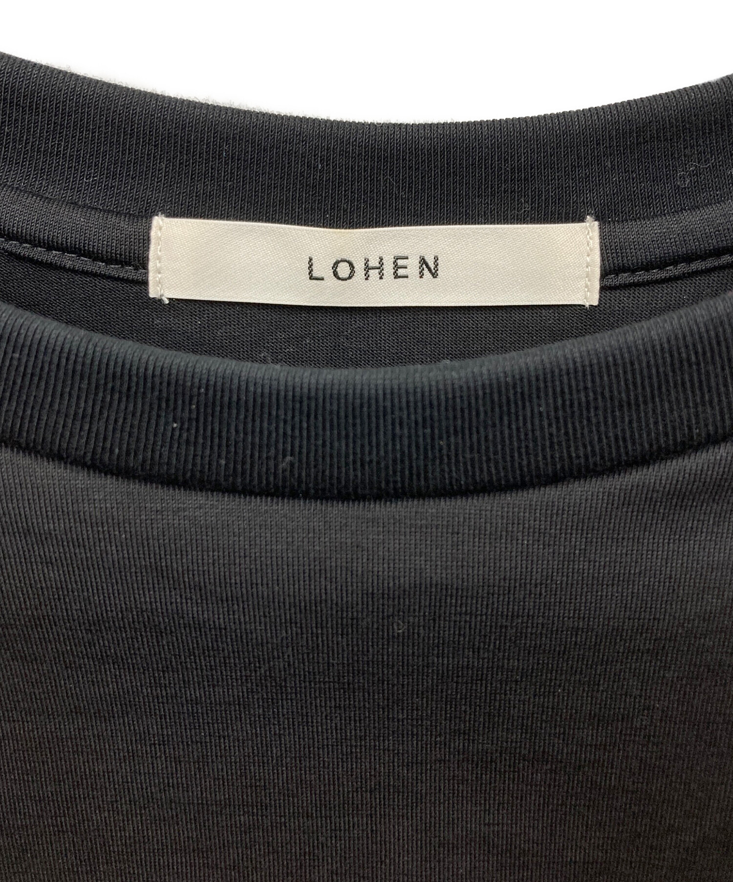 中古・古着通販】LOHEN (ローヘン) カットソー ブラック サイズ:F