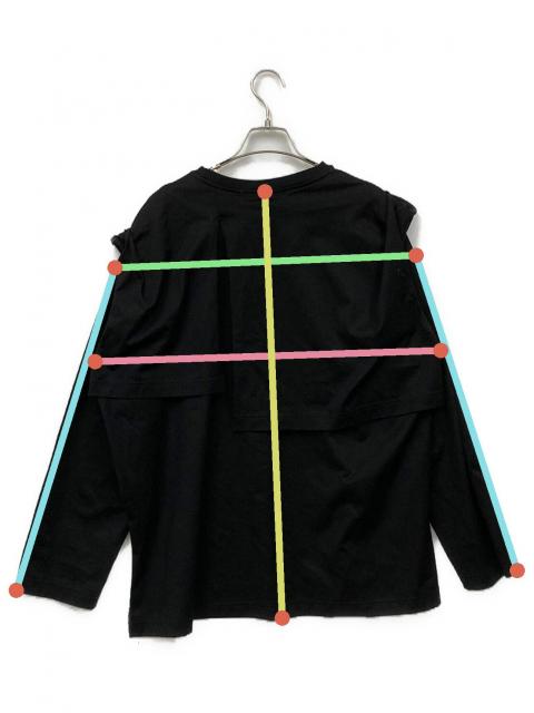 中古・古着通販】LOHEN (ローヘン) カットソー ブラック サイズ:F