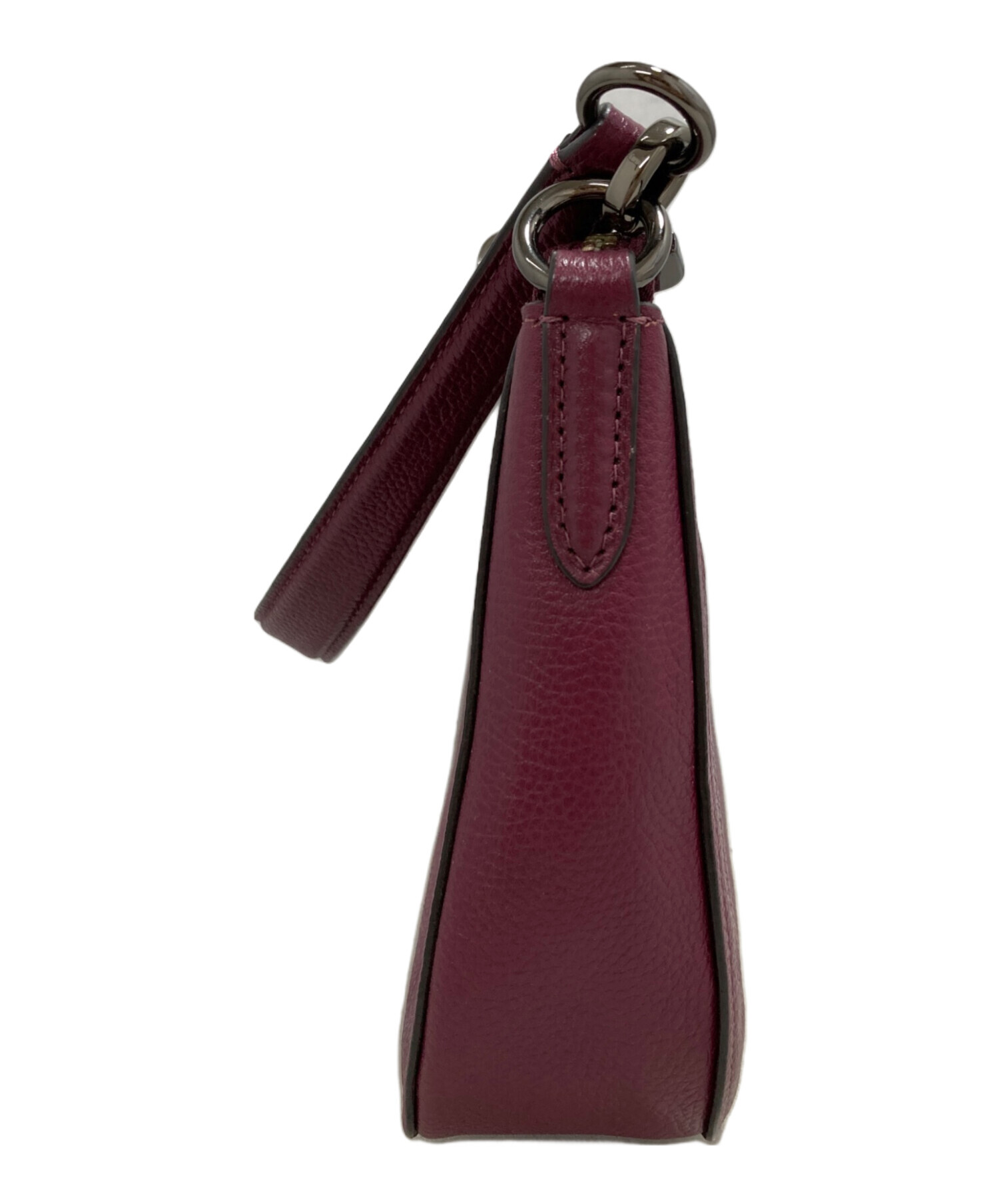 美品 コーチ ワンショルダーバッグ パープル 2way 15959 中古・古着通販】COACH (コーチ) ワンショルダーバッグ パープル