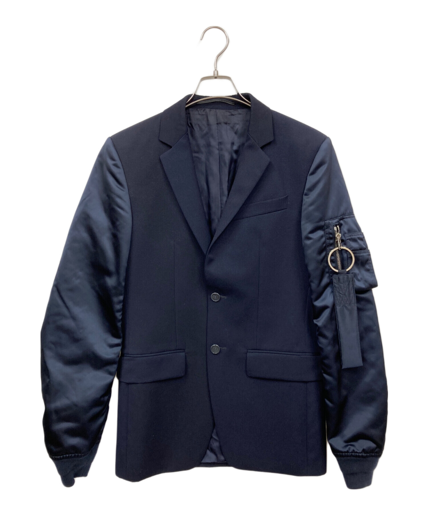 中古・古着通販】GIVENCHY (ジバンシィ) 切替ジャケット ネイビー