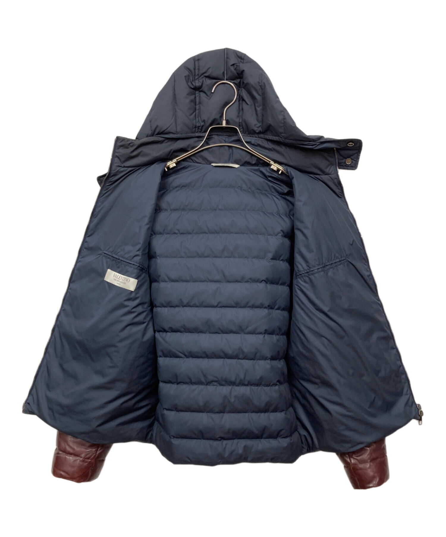ヴァレンティノ　ジャケット　48 中古・古着通販】VALENTINO (ヴァレンティノ) レザー切替ダウン