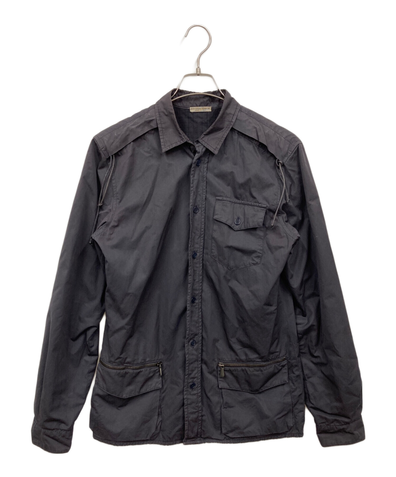 j*】様 (新品未使用)Bottega Veneta コットンシャツ 黒 中古・古着通販】BOTTEGA VENETA (ボッテガベネタ) シャツ グレー