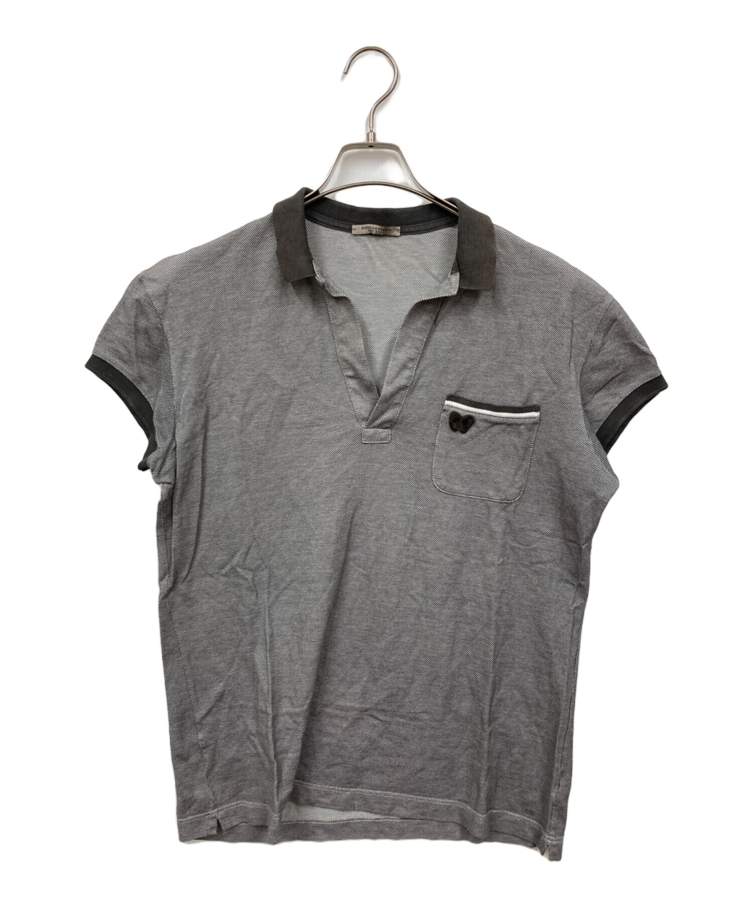 中古・古着通販】BOTTEGA VENETA (ボッテガベネタ) ポロシャツ グレー