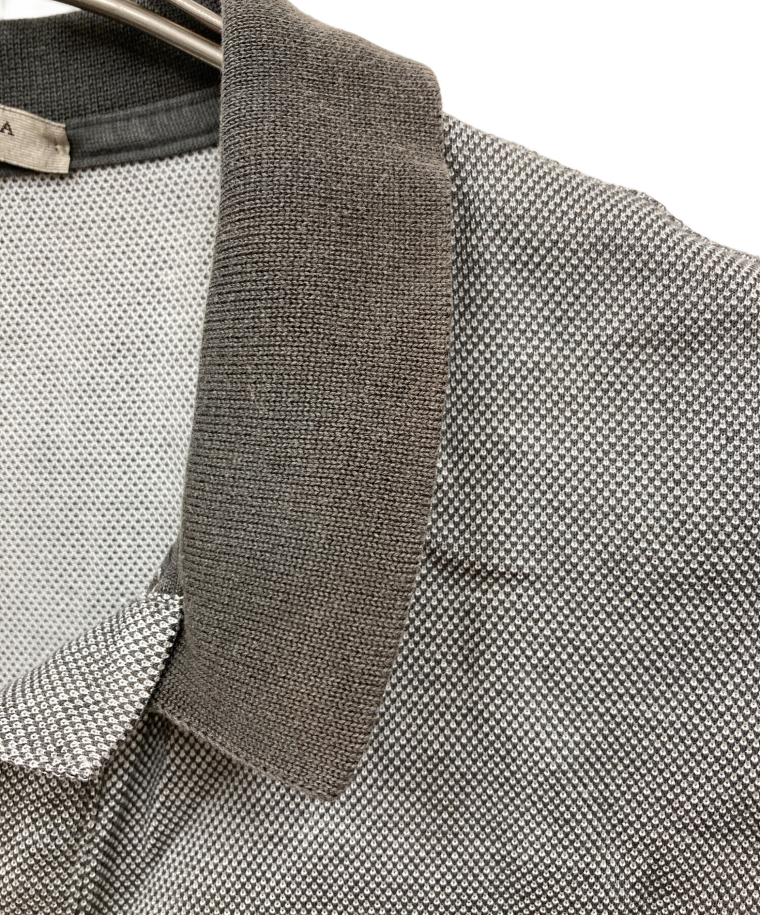 中古・古着通販】BOTTEGA VENETA (ボッテガベネタ) ポロシャツ グレー