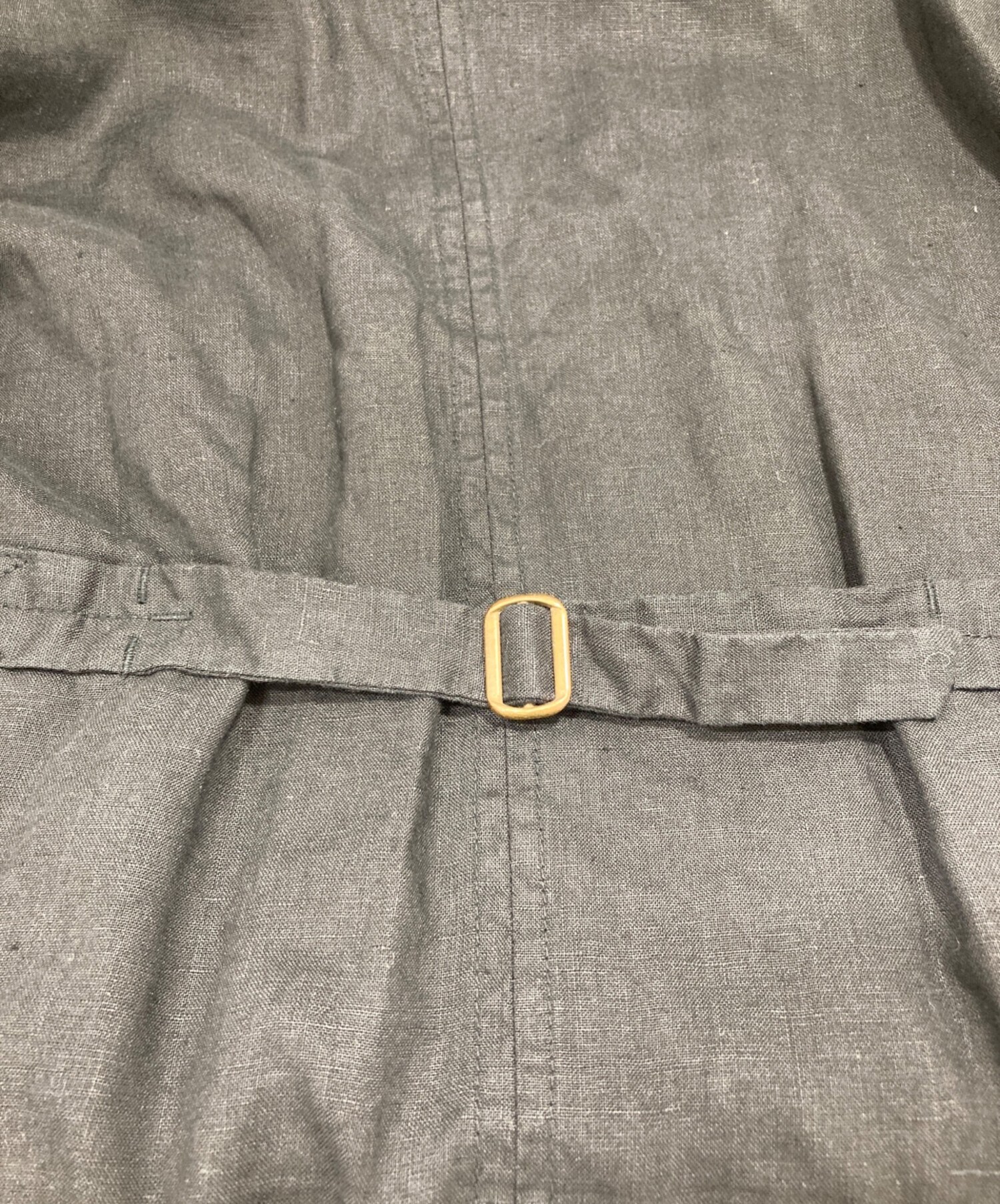 中古・古着通販】pas de calais (パドカレ) リネンワンピース ブラック