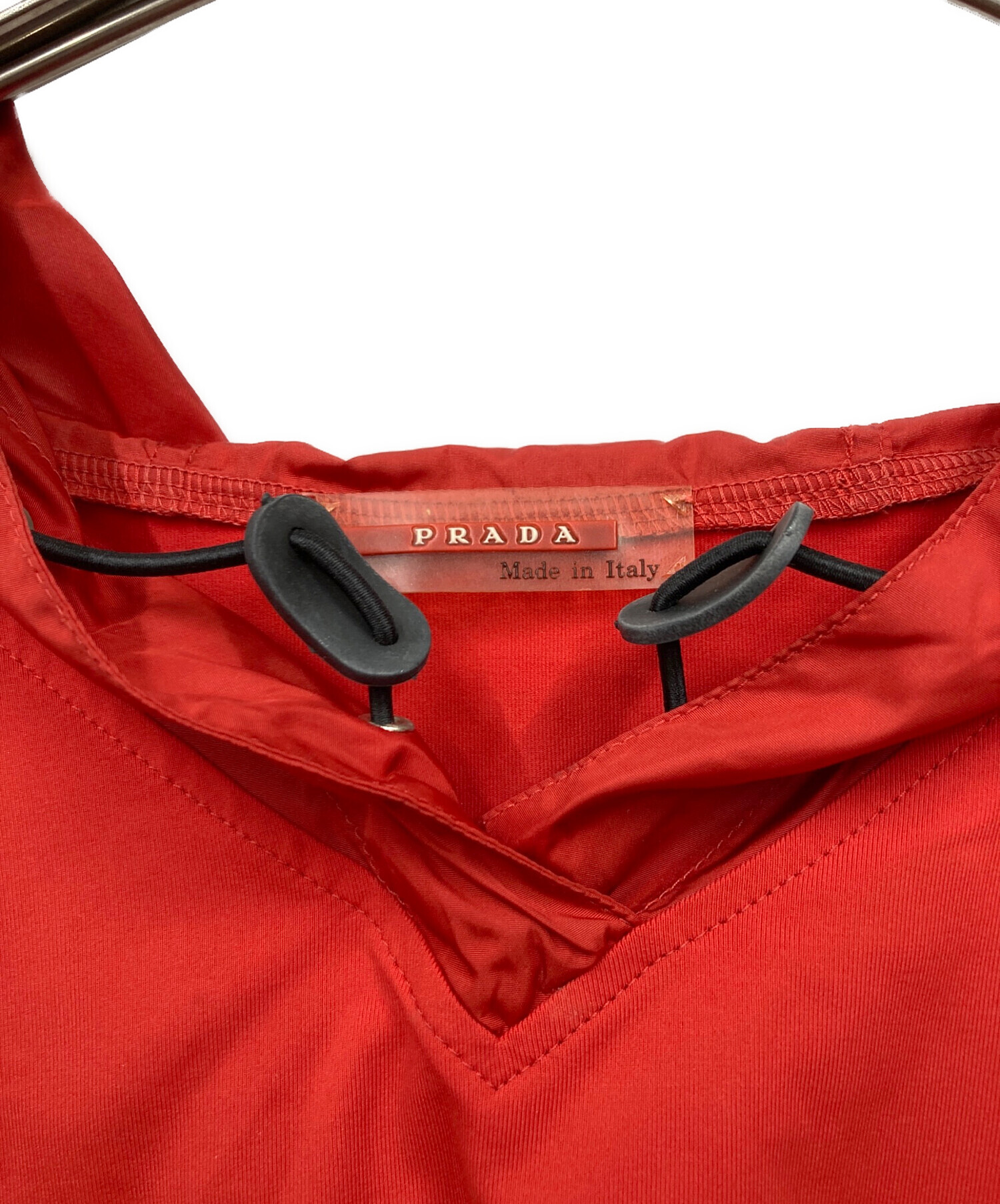 中古・古着通販】PRADA SPORTS (プラダスポーツ) 半袖パーカー レッド