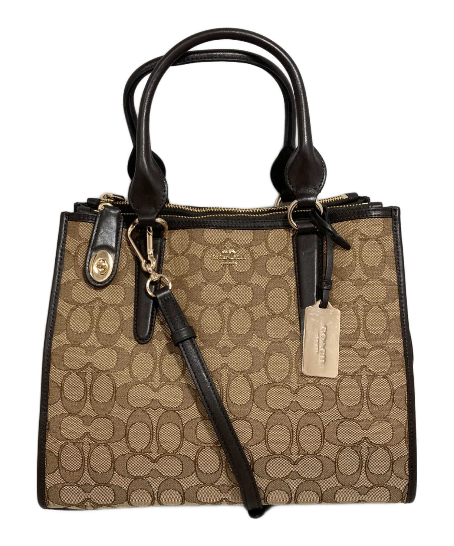中古・古着通販】COACH (コーチ) トートバッグ ブラウン｜ブランド
