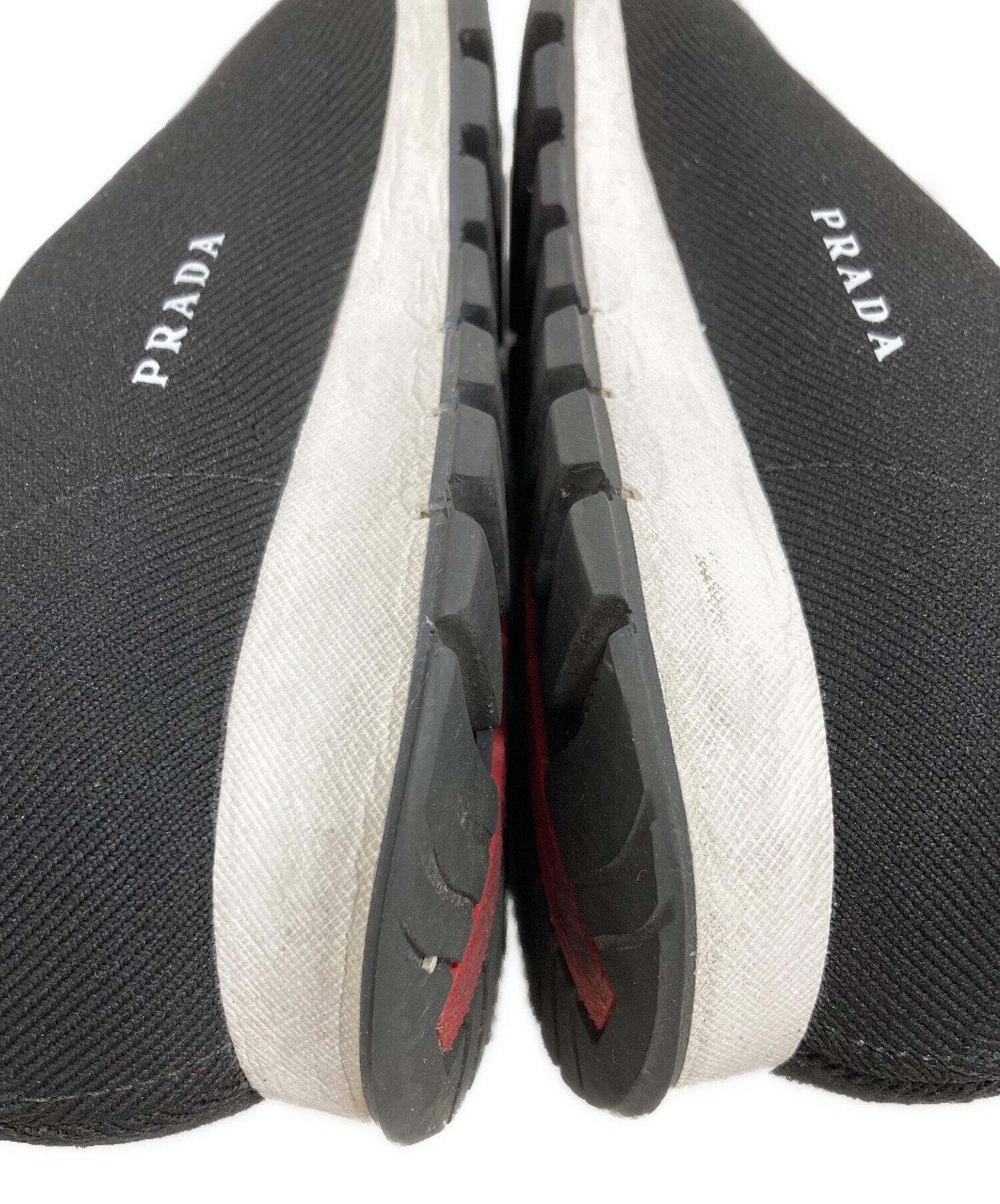 中古・古着通販】PRADA (プラダ) ソックススニーカー ブラック サイズ