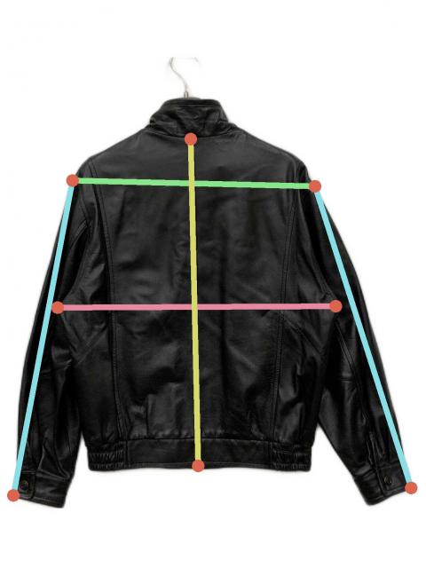 中古・古着通販】BALMAIN (バルマン) ラムレザージャケット ブラック