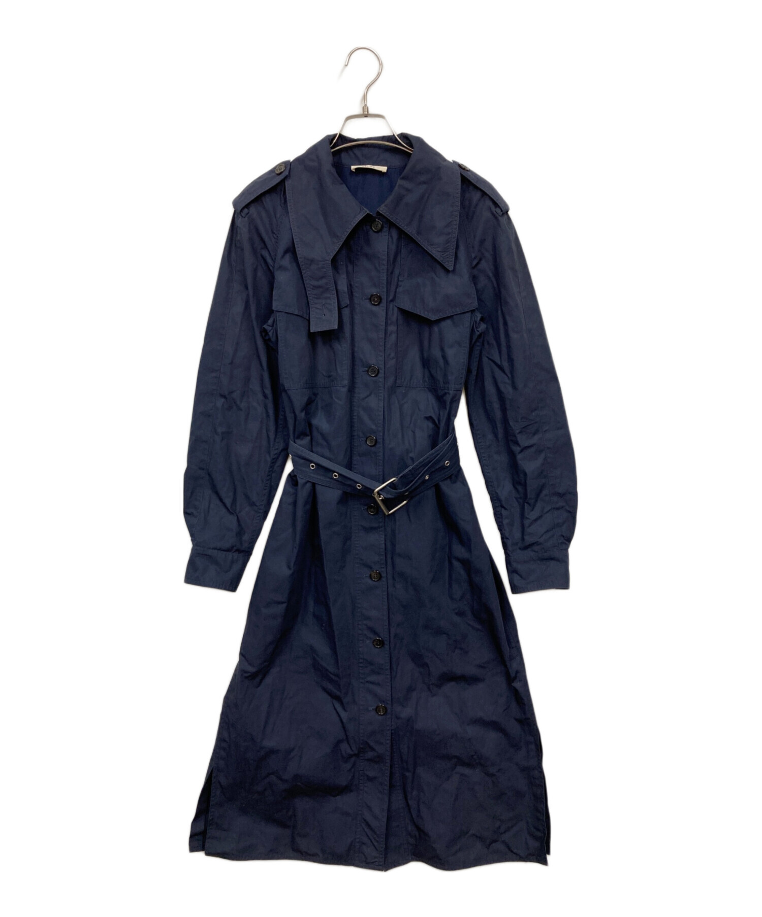 中古・古着通販】CELINE (セリーヌ) トレンチコート ネイビー サイズ