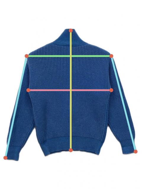 中古・古着通販】JIL SANDER (ジルサンダー) ジップアップ リブニット