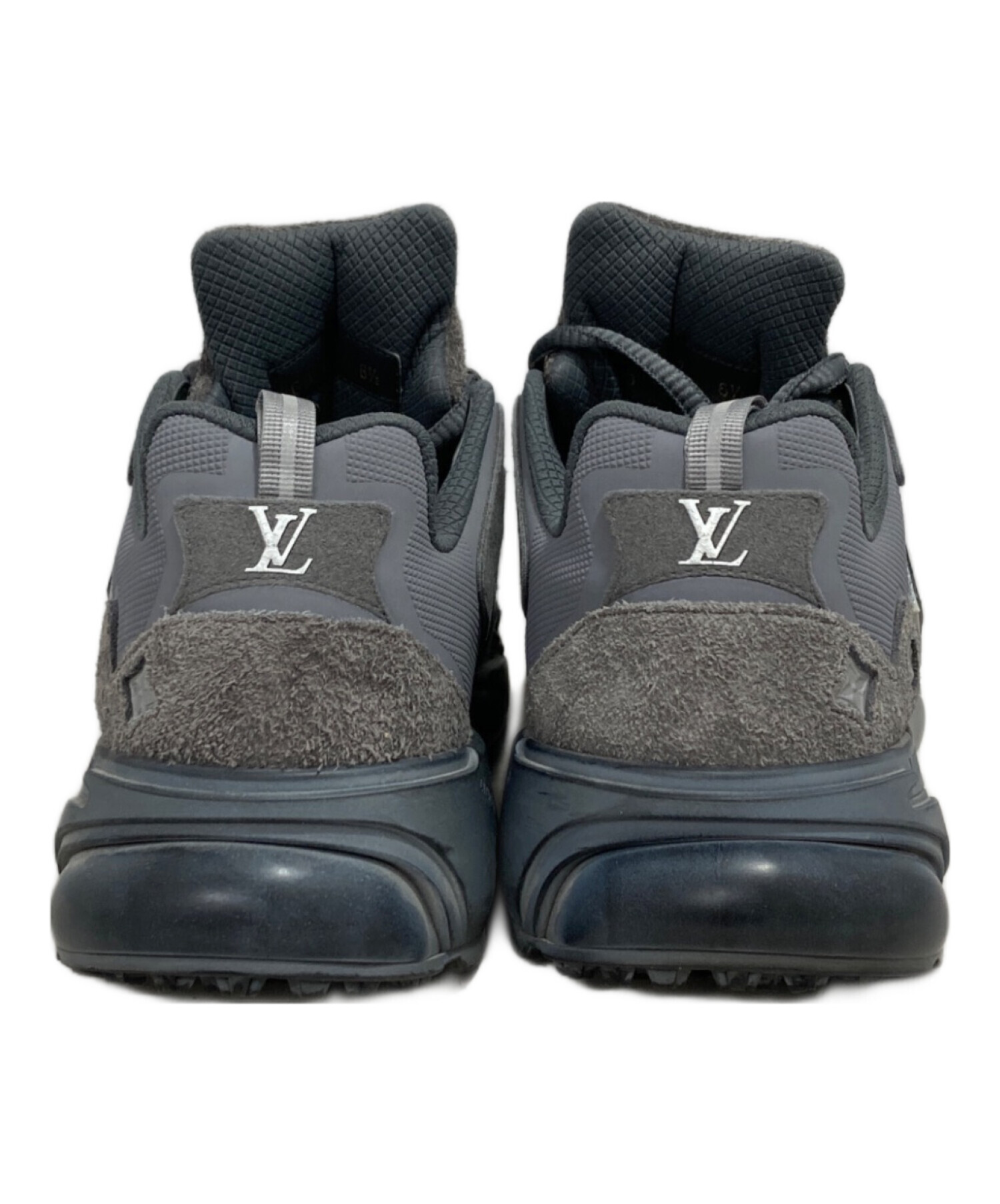 たけ Louis Vuitton スニーカー グレー/バーガンディ 中古・古着通販】LOUIS VUITTON (ルイ ヴィトン) タティック ランナー