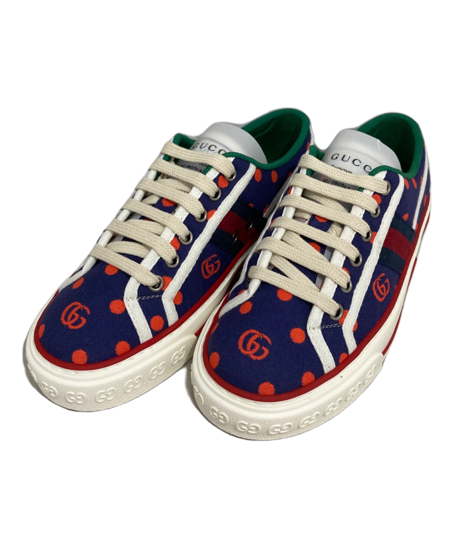 中古・古着通販】GUCCI (グッチ) スニーカー ネイビー サイズ:36