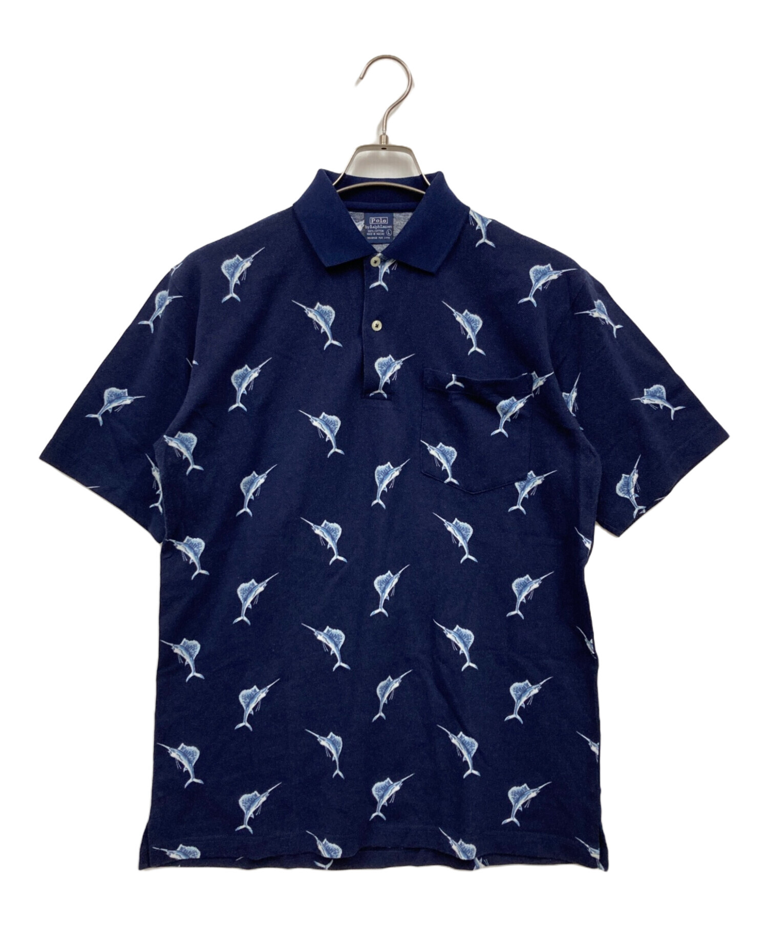POLO RALPH LAUREN ネイビー ポロシャツ 中古・古着通販】POLO RALPH LAUREN (ポロ・ラルフローレン