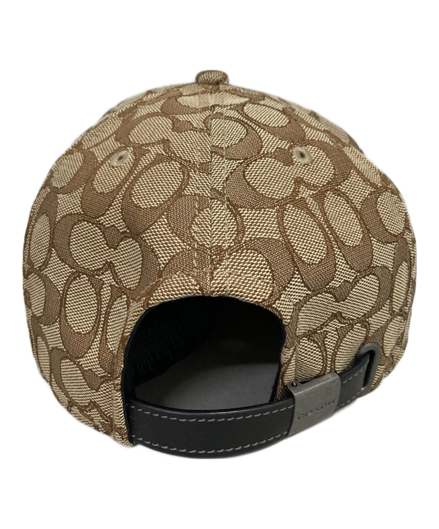 中古・古着通販】COACH (コーチ) シグネイチャーロゴキャップ ベージュ