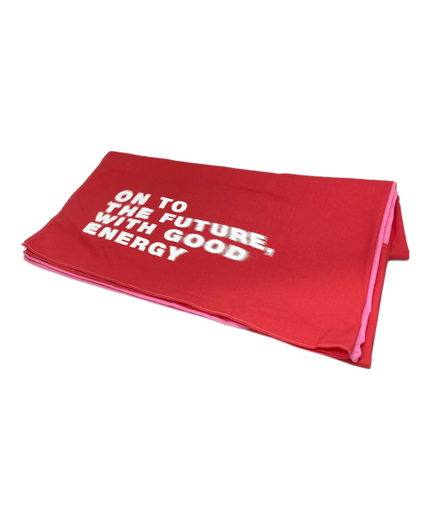 COMME des GARCONS コムデギャルソン 大判ウールストール 赤 中古・古着通販】COMME des GARCONS (コムデギャルソン) バイカラー