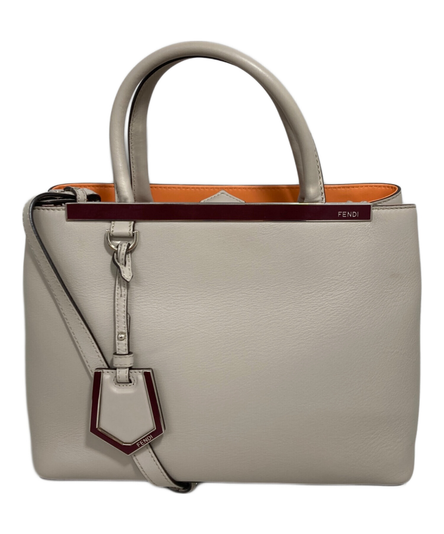 中古・古着通販】FENDI (フェンディ) 2WAYバッグ ベージュ｜ブランド 