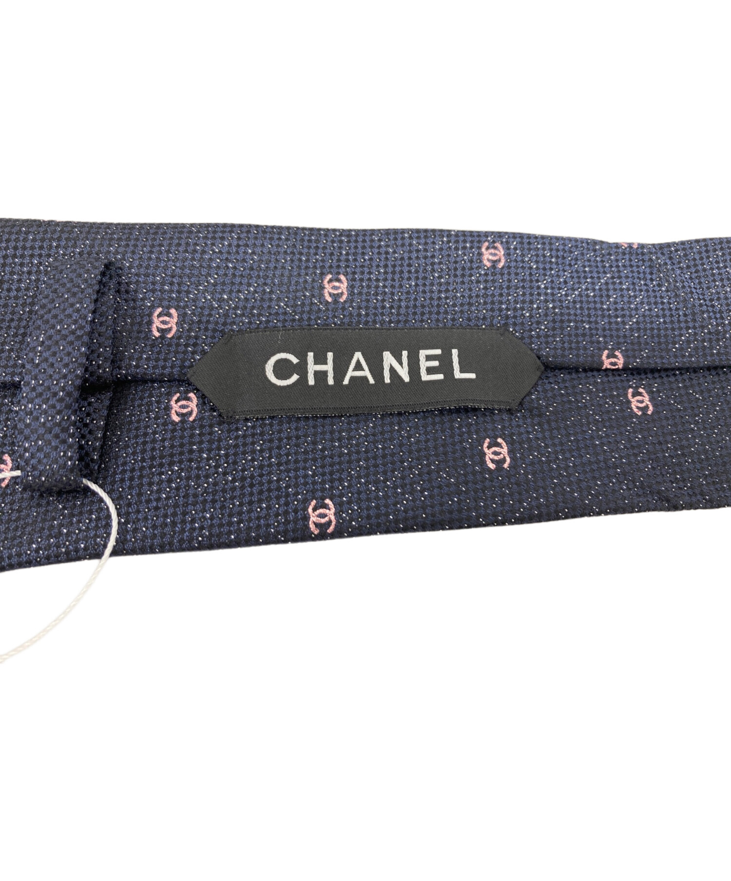 中古・古着通販】CHANEL (シャネル) ネクタイ ネイビー サイズ: 未使用