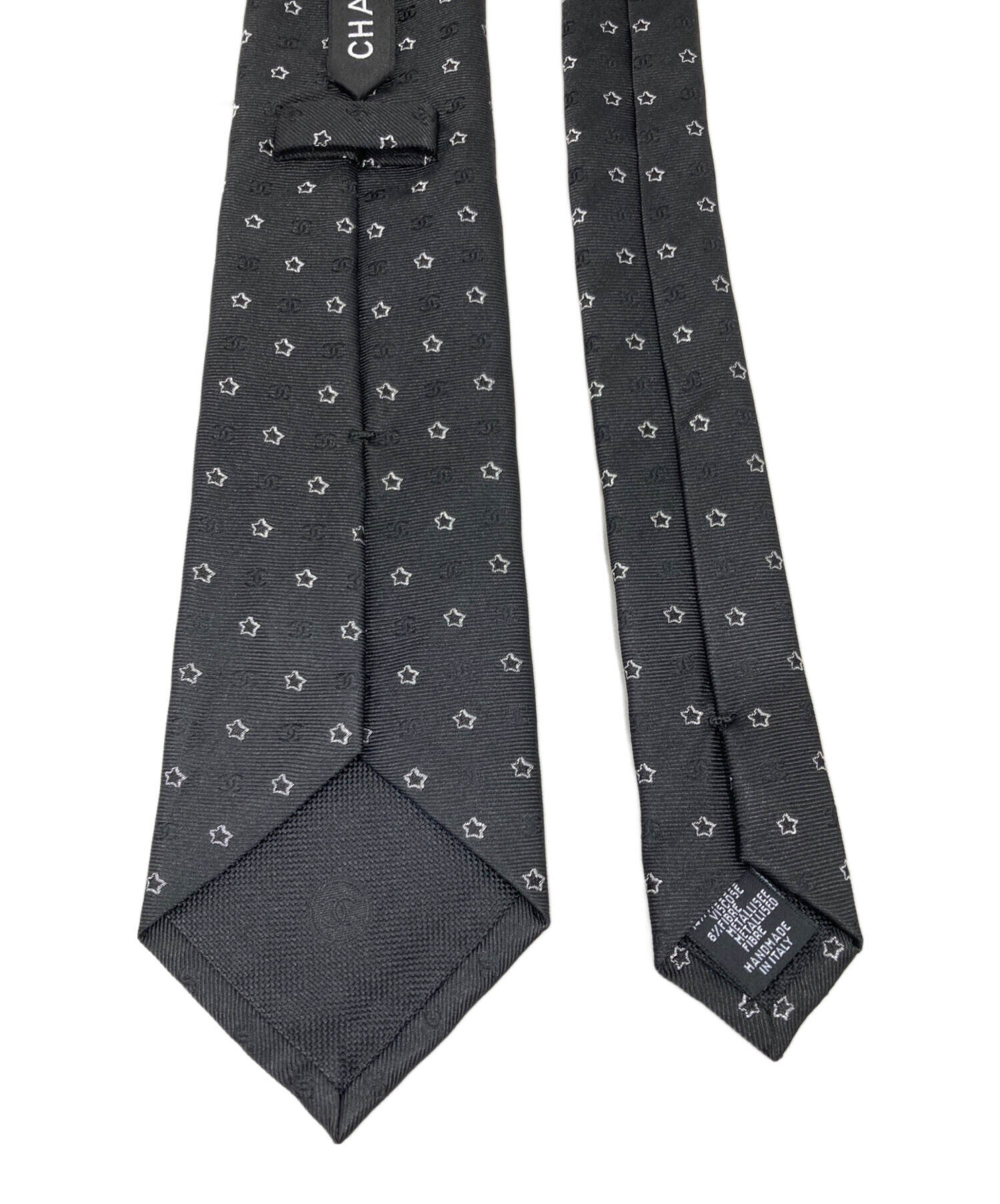 CHANEL ネクタイ 2本セット 中古・古着通販】CHANEL (シャネル) ネクタイ ブラック サイズ