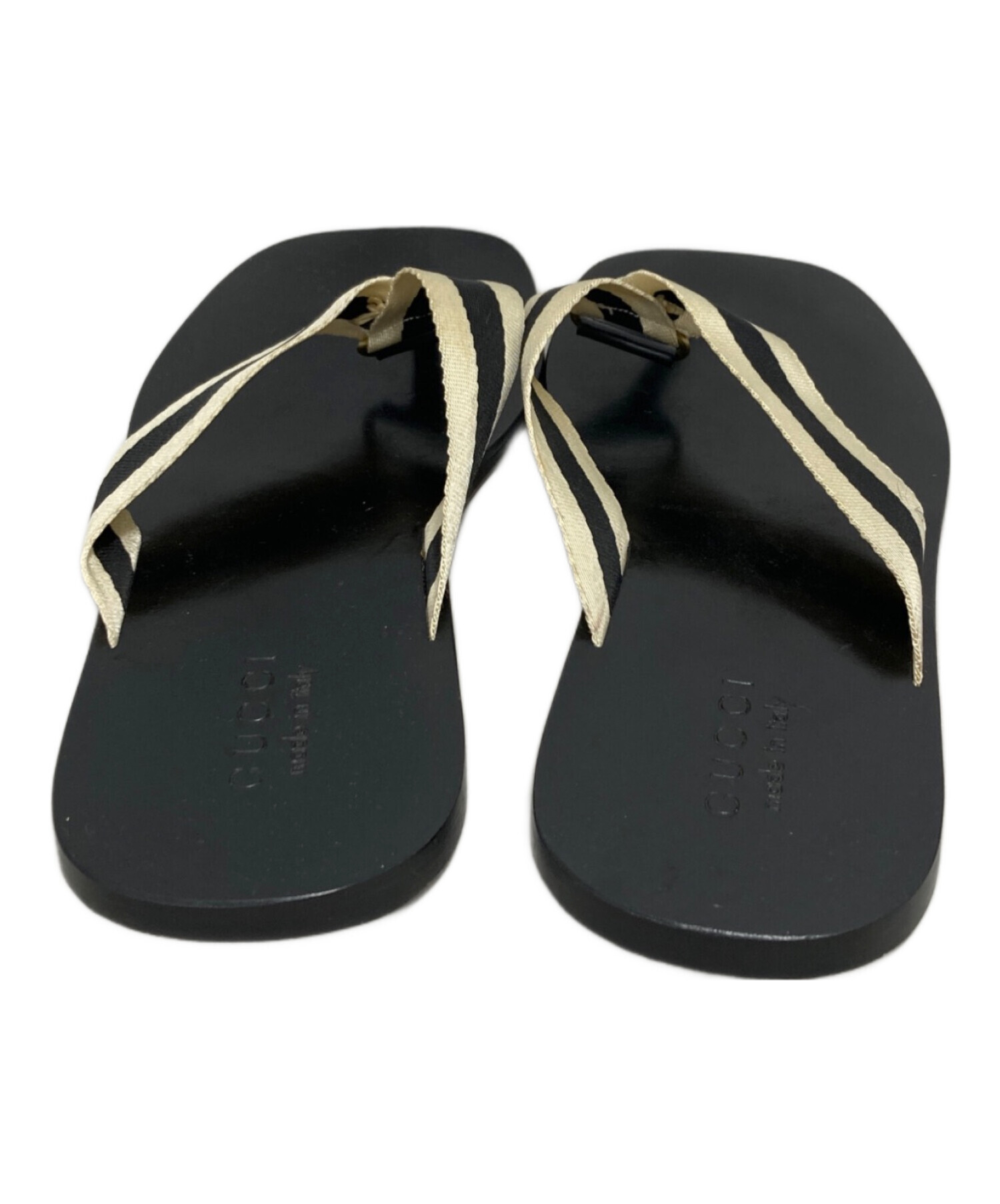 中古・古着通販】GUCCI (グッチ) サンダル ブラック サイズ:9