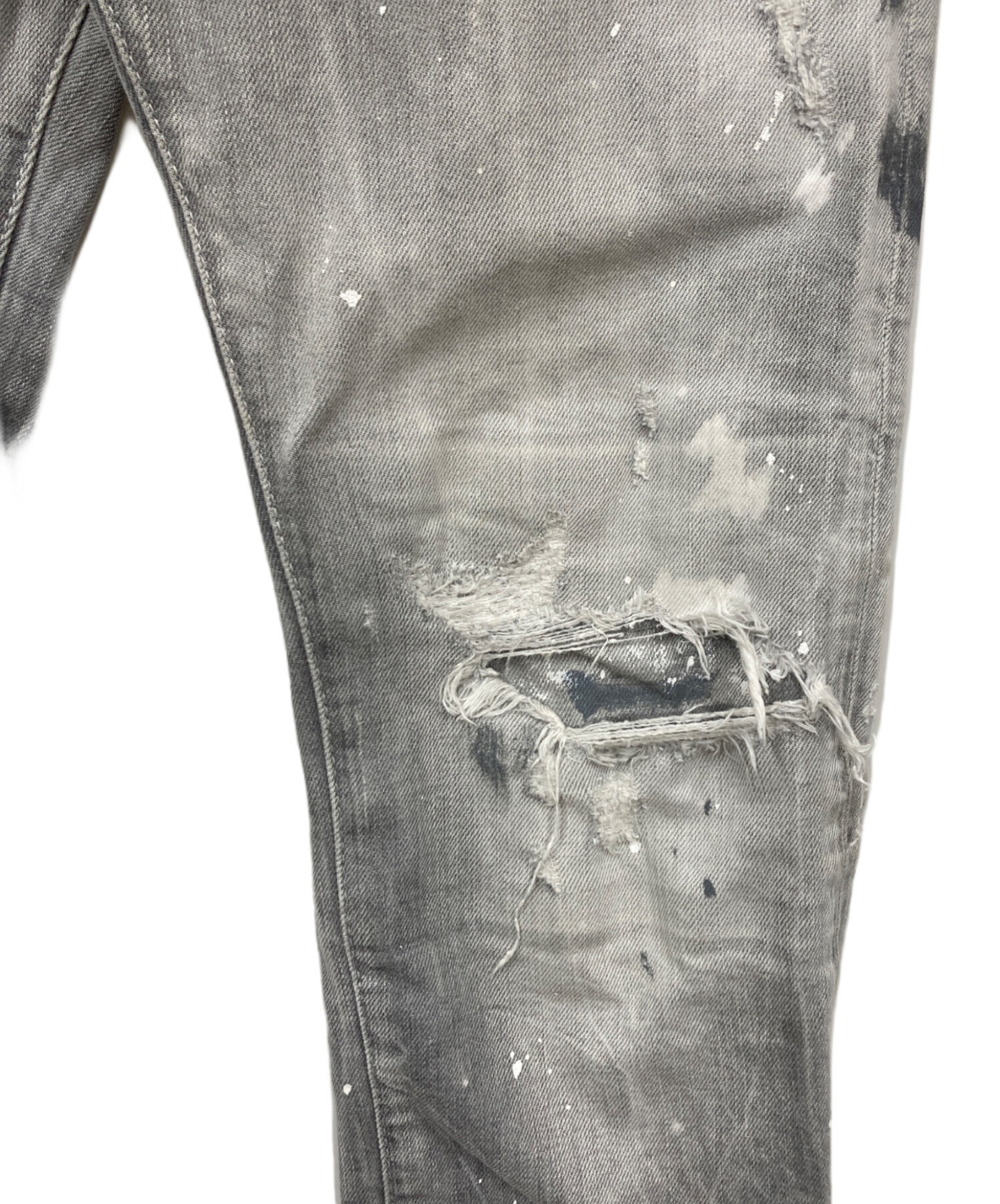 中古・古着通販】DSQUARED2 (ディースクエアード) デニムパンツ グレー