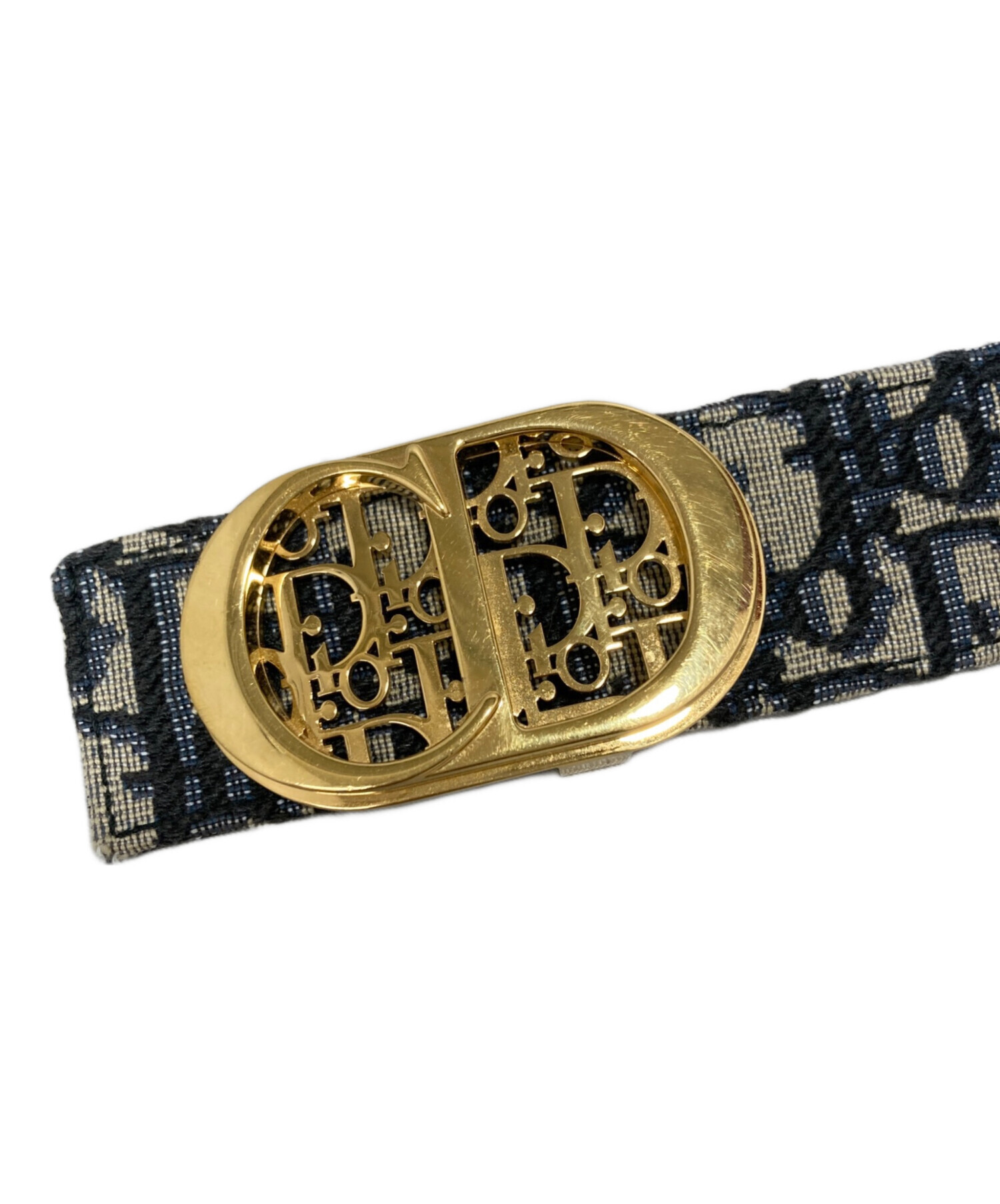 正規品　Christian Diorネイビー ゴールド ベルト 中古・古着通販】Christian Dior (クリスチャン ディオール) ベルト