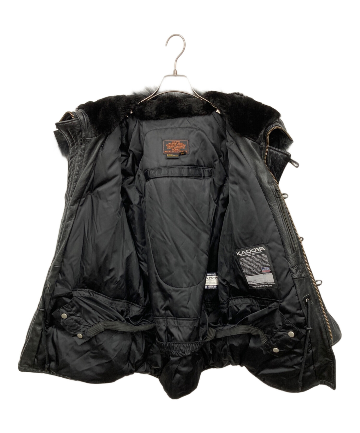 中古・古着通販】KADOYA (カドヤ) N-3R ブラック サイズ:3L｜ブランド