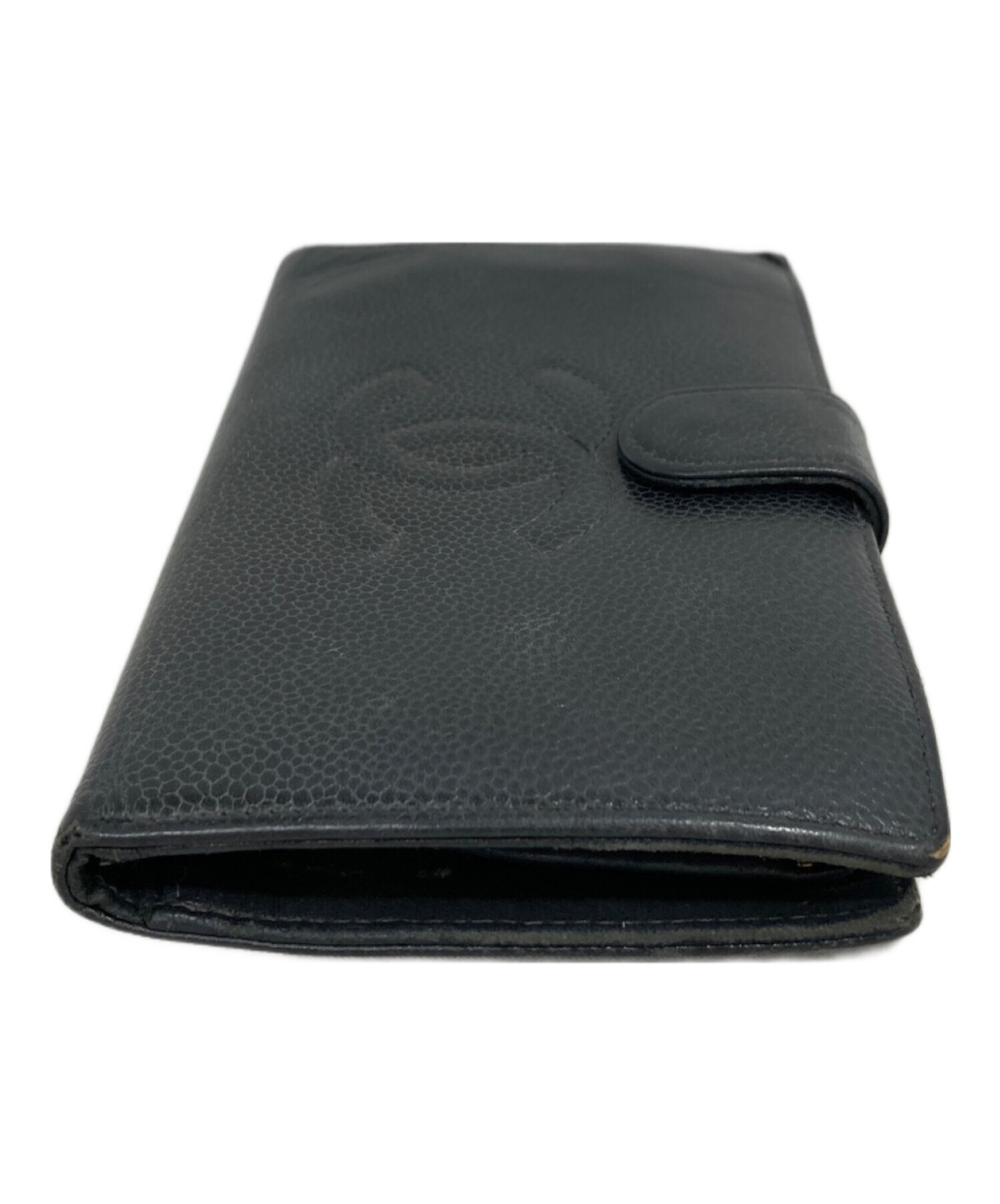 さ*ら様 CHANEL ブラック 財布 中古・古着通販】CHANEL (シャネル) 財布 ブラック｜ブランド・古着