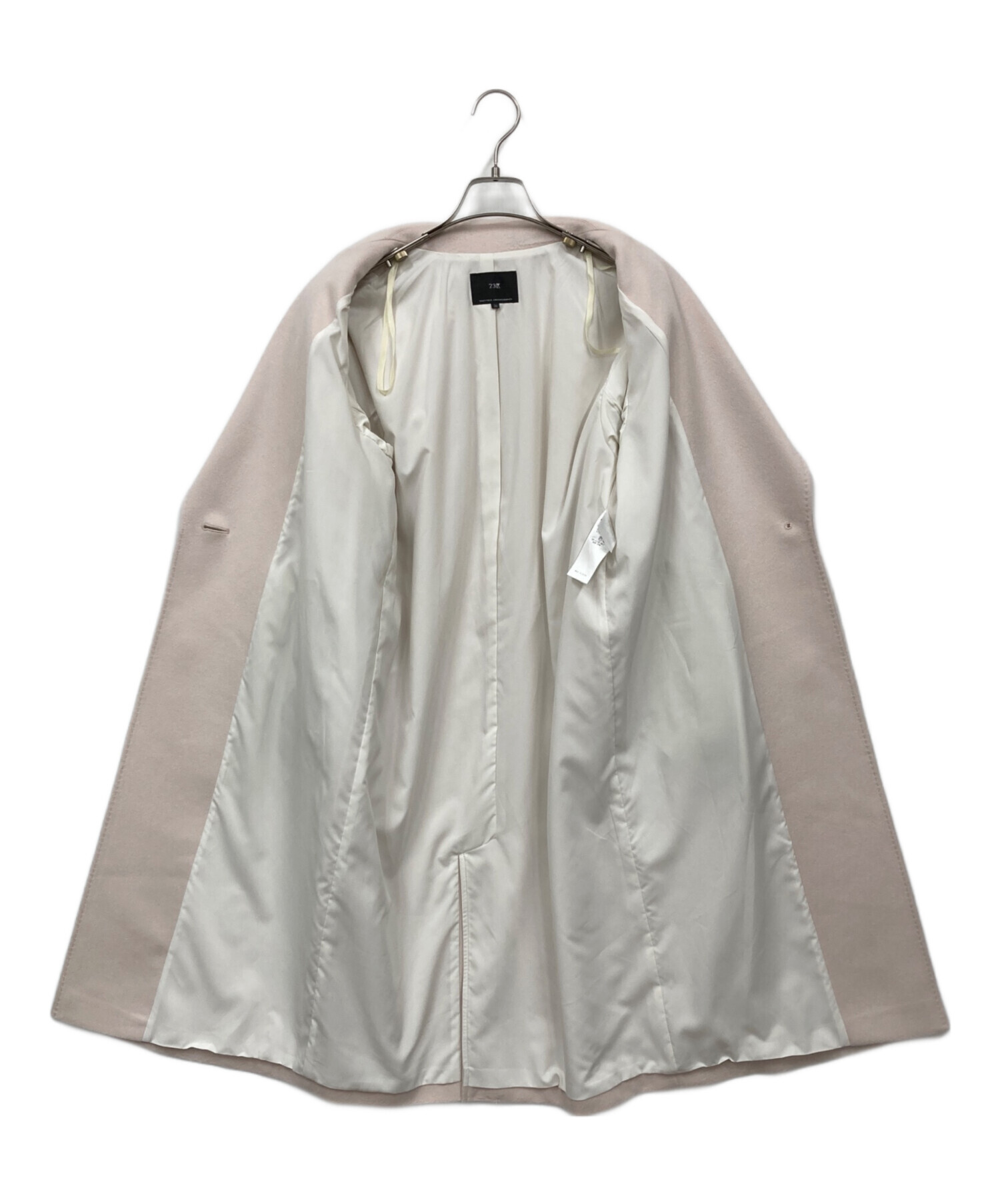 中古・古着通販】23区 (ニジュウサンク) ウールカシミヤコート ピンク 