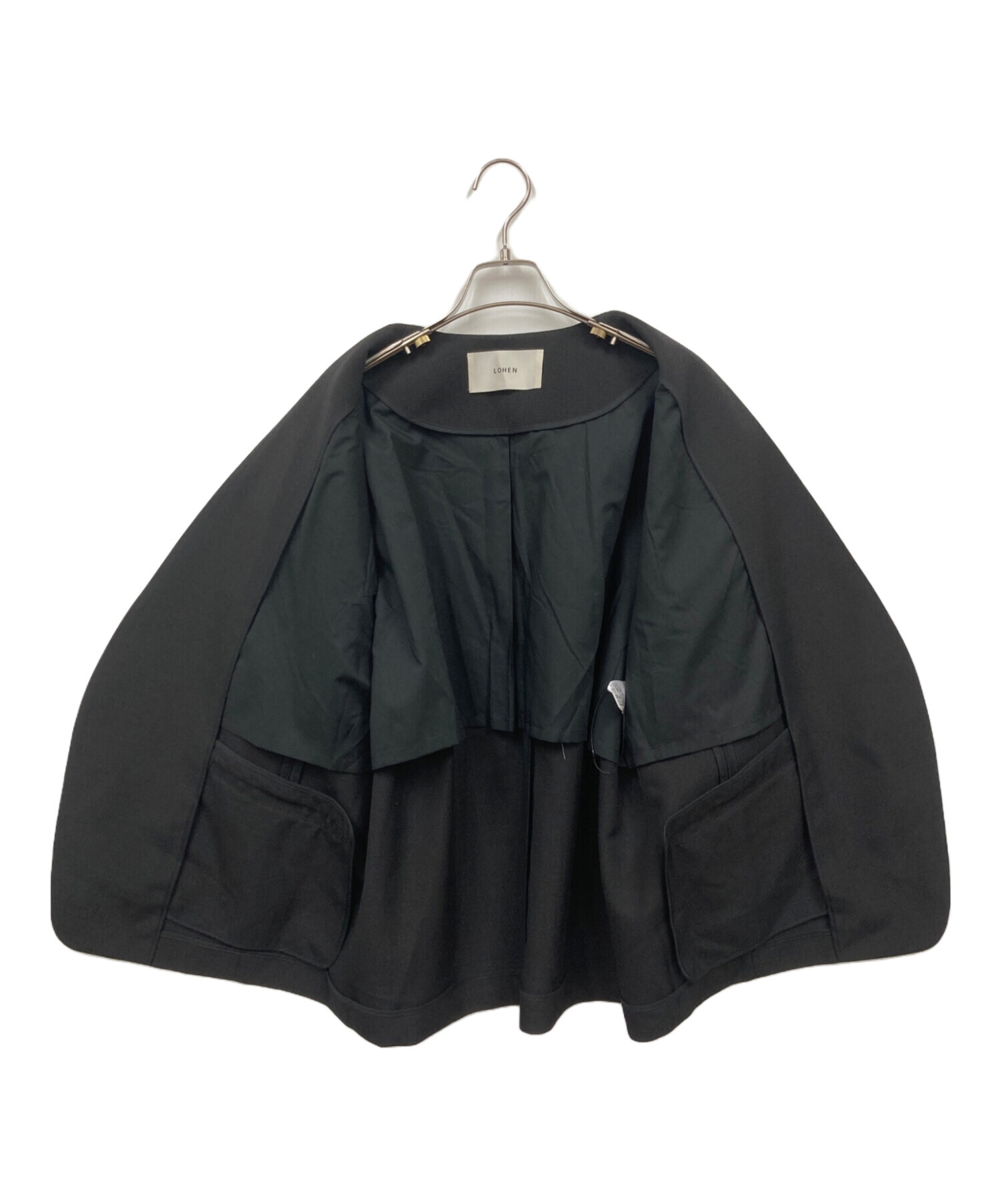 LOHEN ローヘン　新品　ショルダースリットカットソー　黒　BK 中古・古着通販】LOHEN (ローヘン) ジャケット ブラック サイズ:F