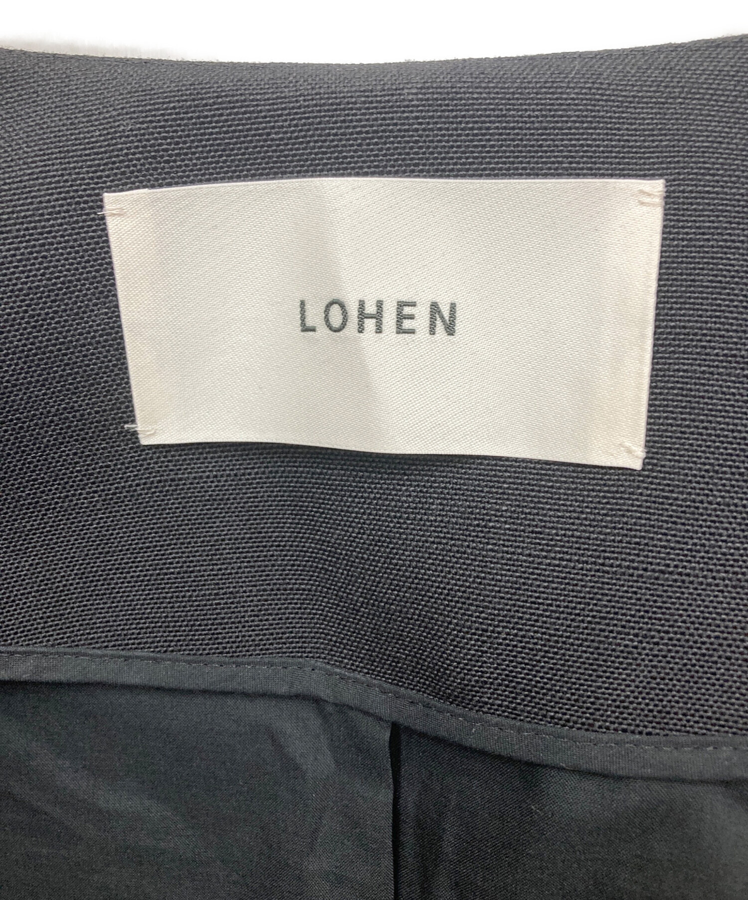 中古・古着通販】LOHEN (ローヘン) ジャケット ブラック サイズ:F