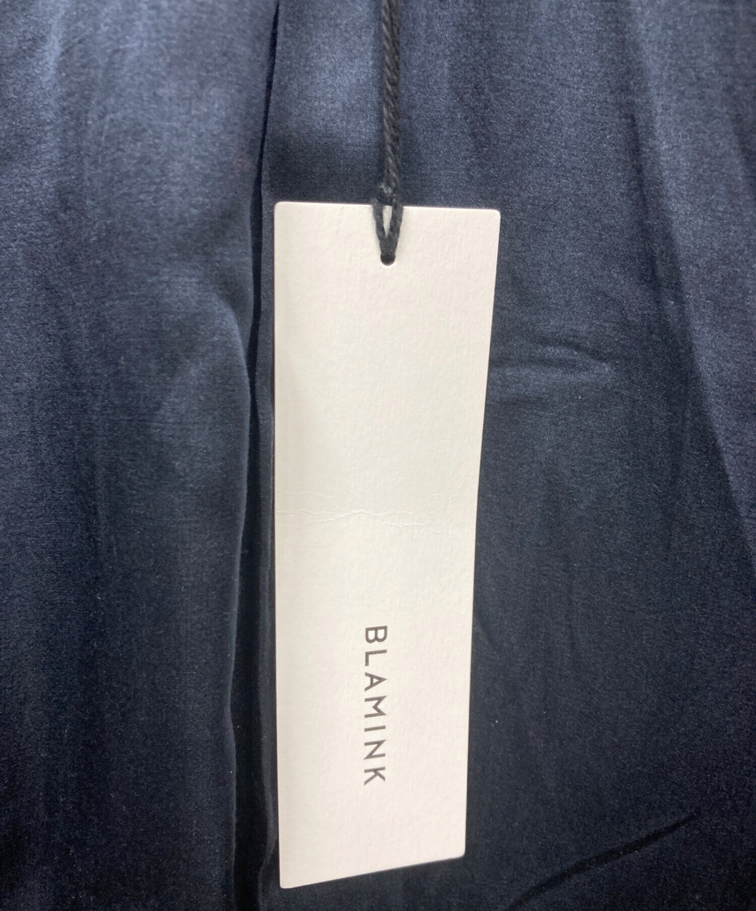 中古・古着通販】BLAMINK (ブラミンク) シルクコート ネイビー サイズ