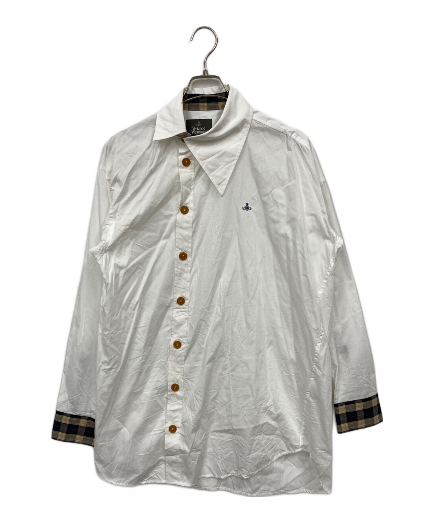 Vivienne Westwood MAN 長袖シャツ ホワイト 50 中古・古着通販】Vivienne Westwood man (ヴィヴィアン ウェストウッド