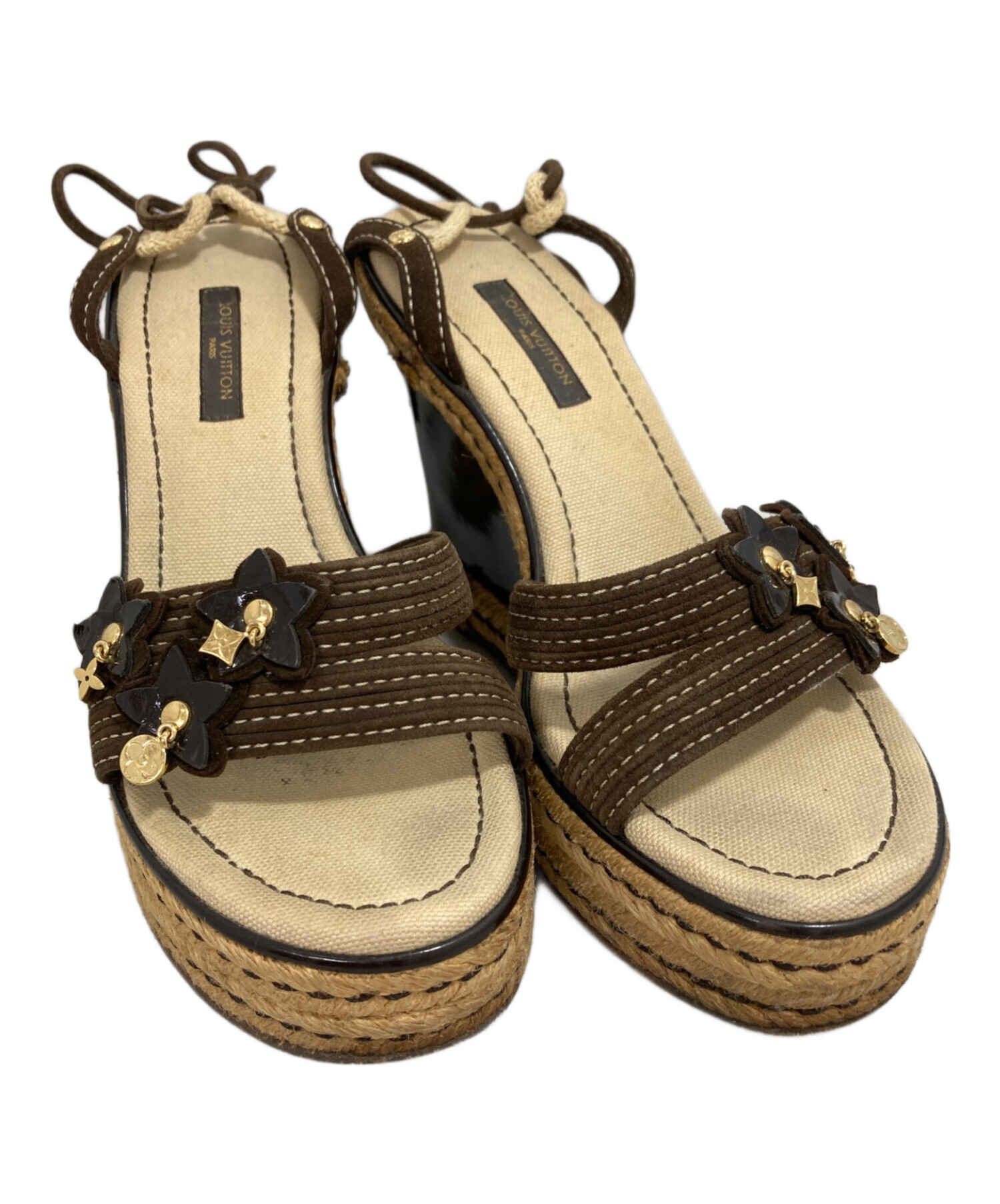 中古・古着通販】LOUIS VUITTON (ルイ ヴィトン) サンダル ブラウン