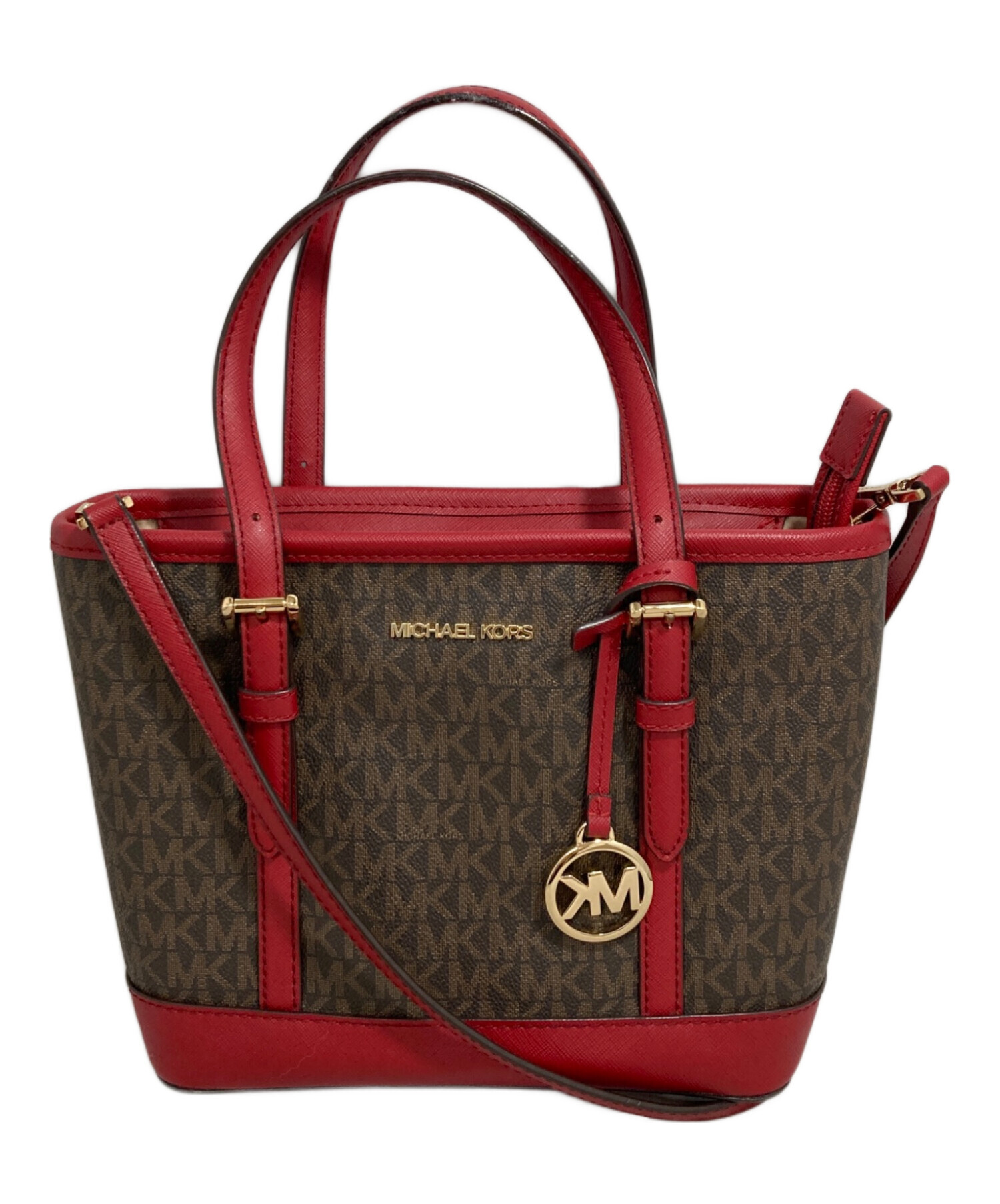 中古・古着通販】MICHAEL KORS (マイケルコース) 2WAYバッグ レッド
