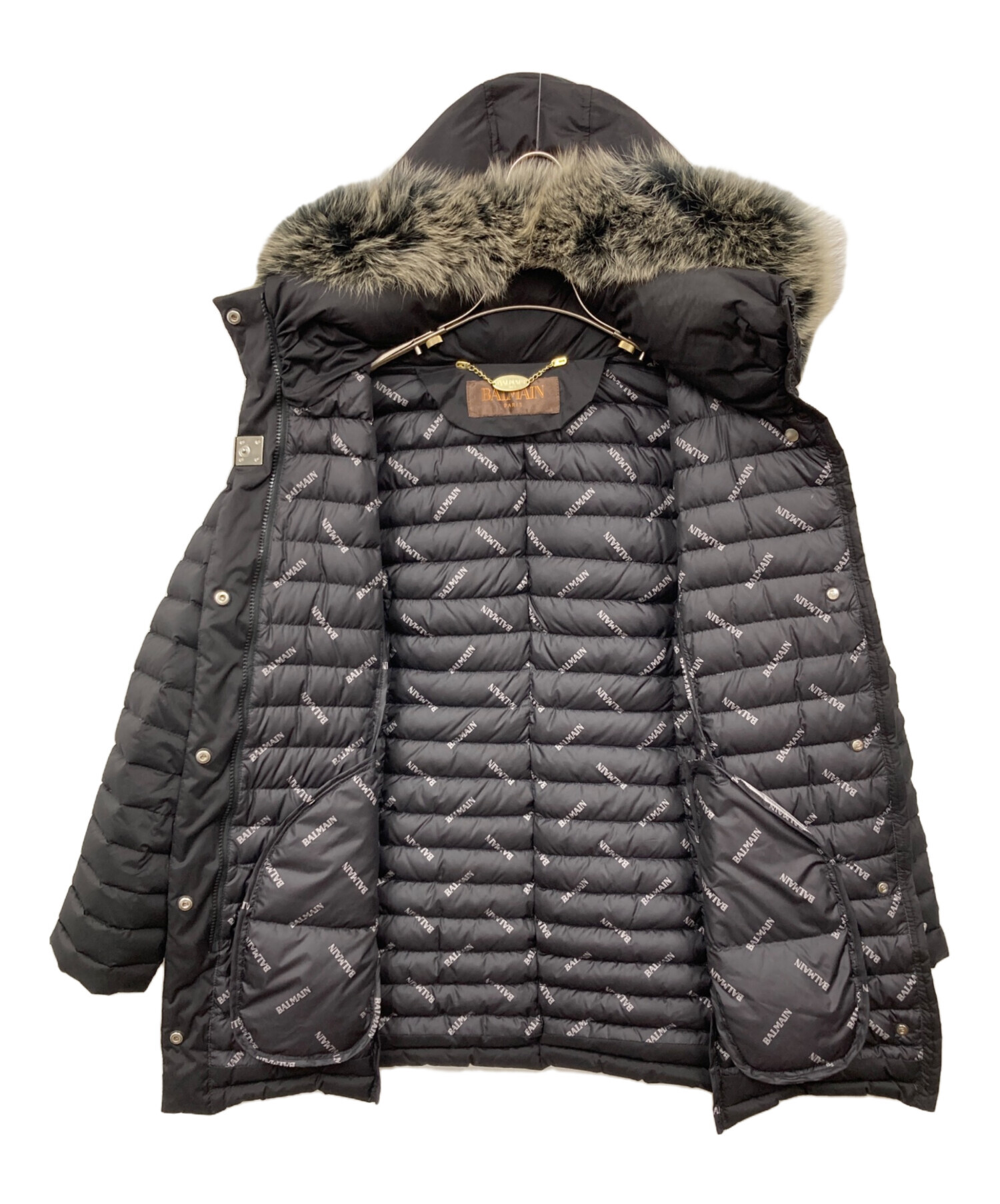 中古・古着通販】BALMAIN (バルマン) フォックスファー付きダウン