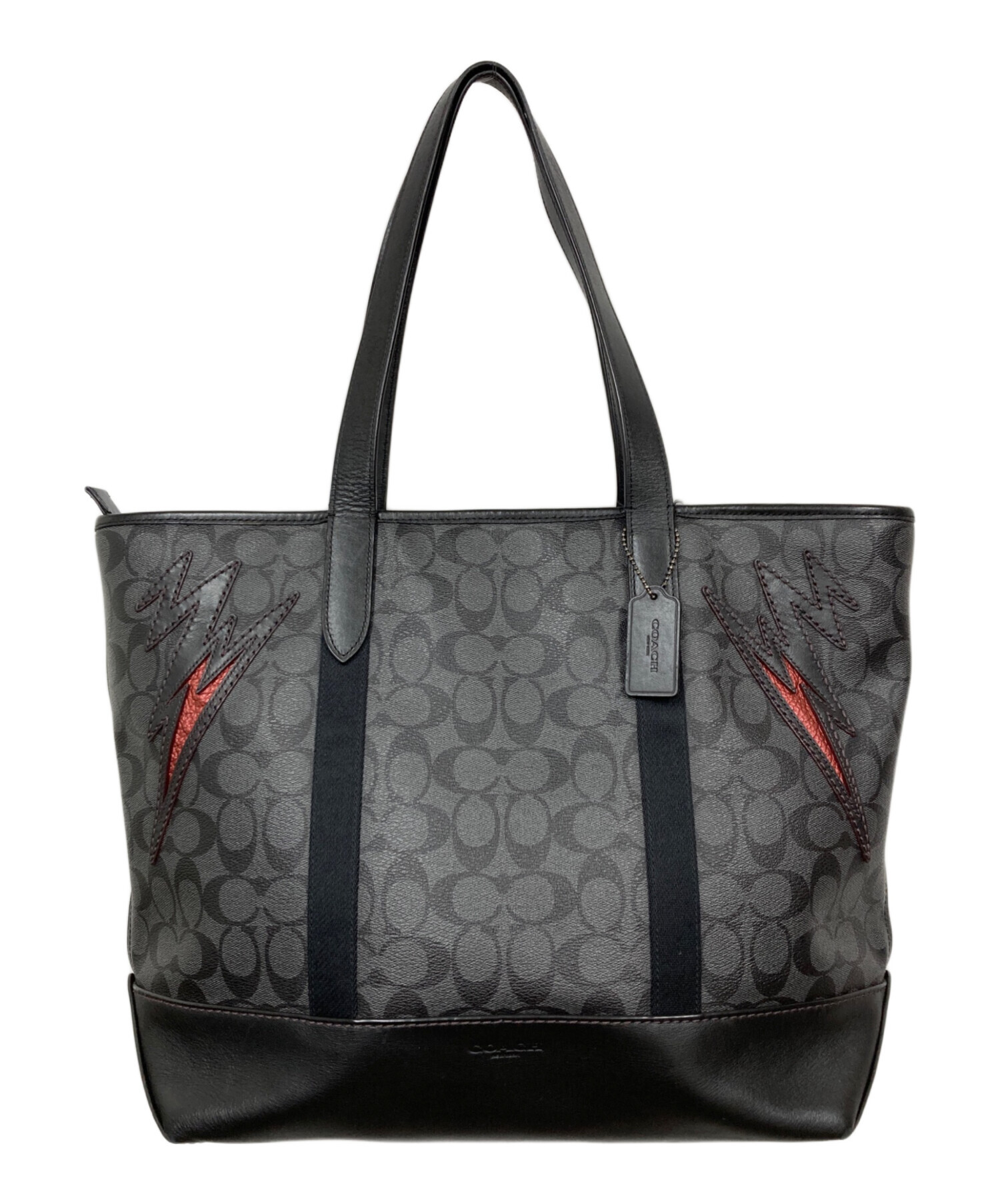 中古・古着通販】COACH (コーチ) イナズマ シグネチャートートバッグ