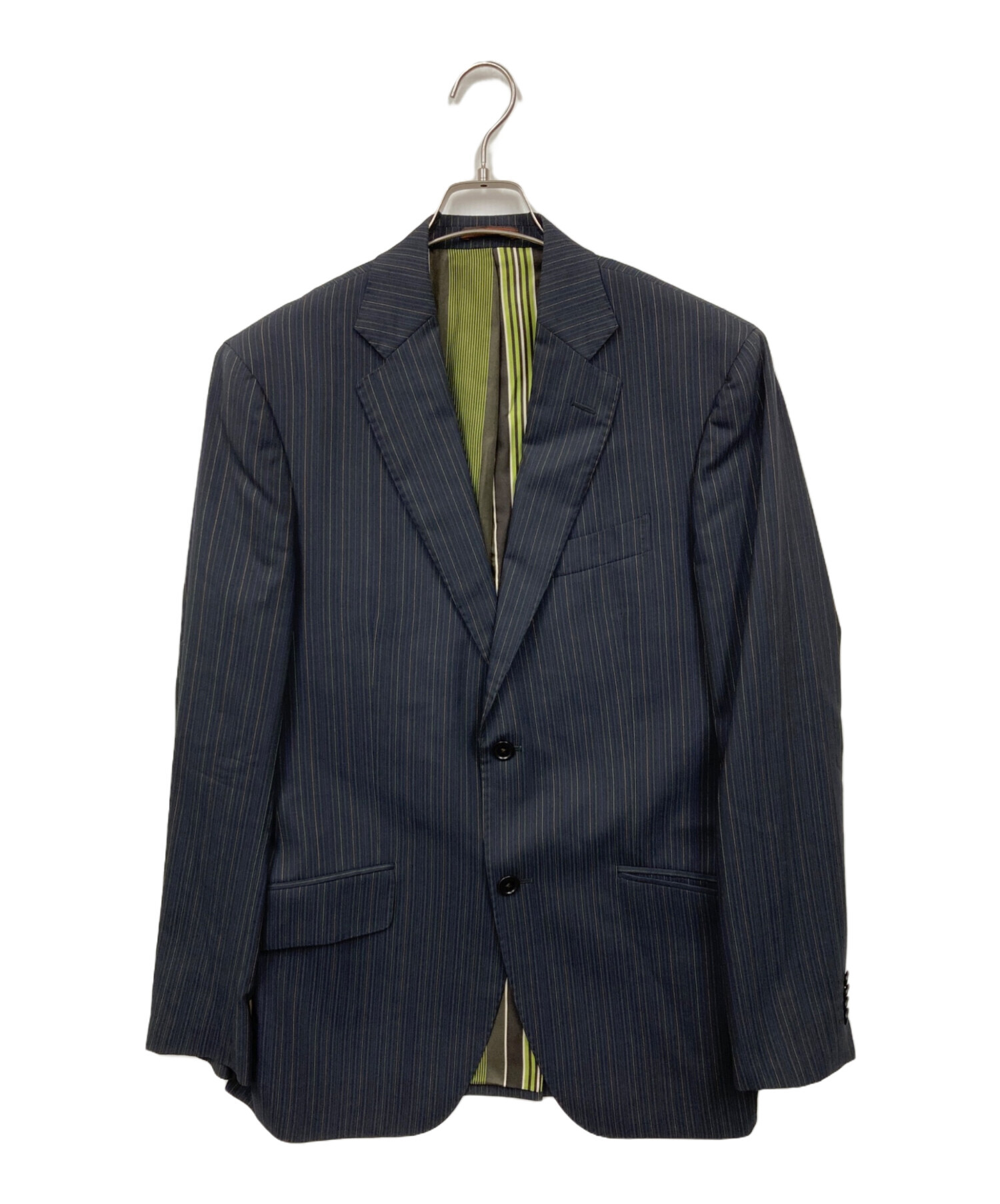 中古・古着通販】ETRO (エトロ) ストライプスーツ グレー サイズ:48