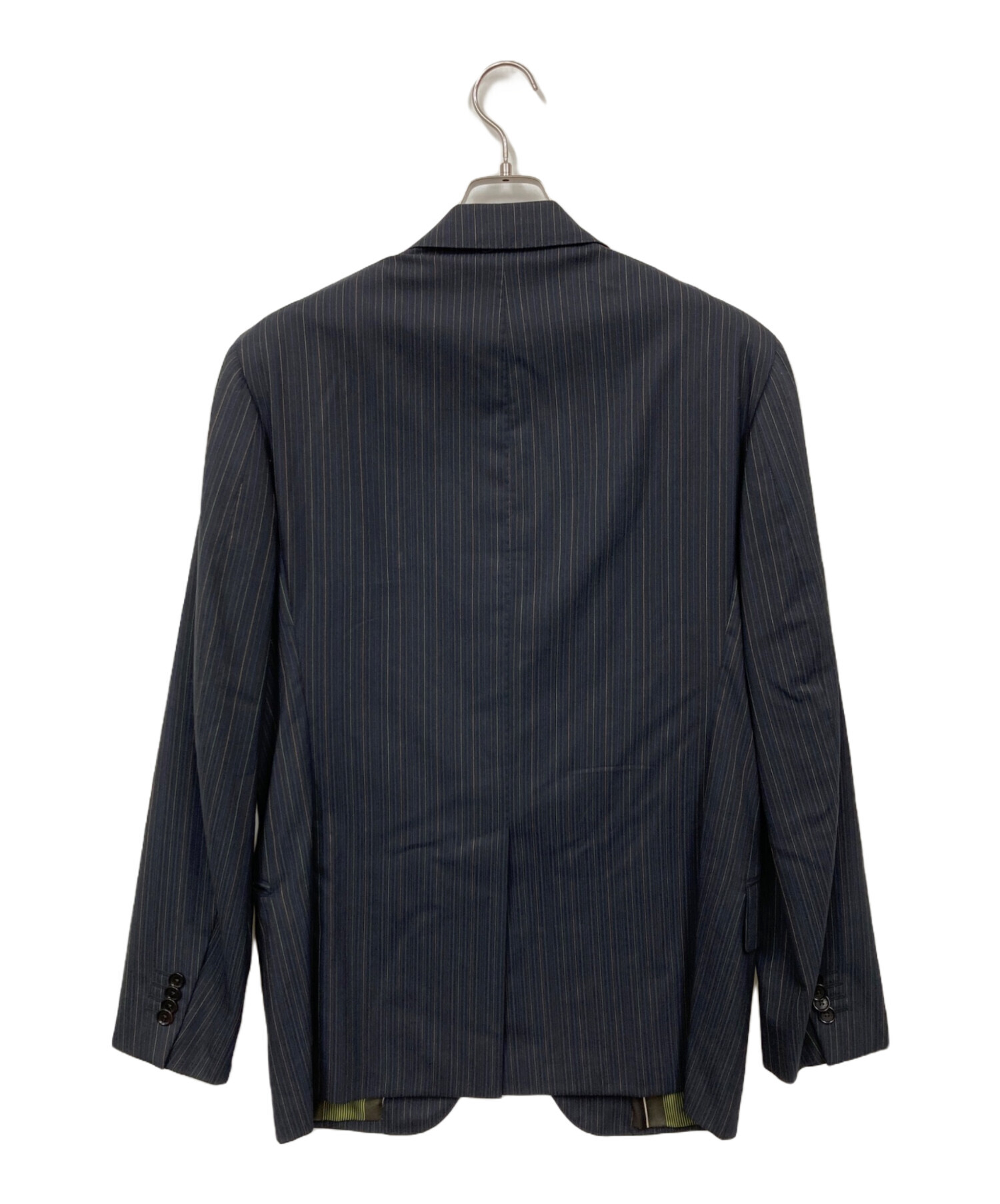 未使用級美品◎ ETRO エトロ シングル スーツ ストライプ グレー XL 中古・古着通販】ETRO (エトロ) ストライプスーツ グレー サイズ:48