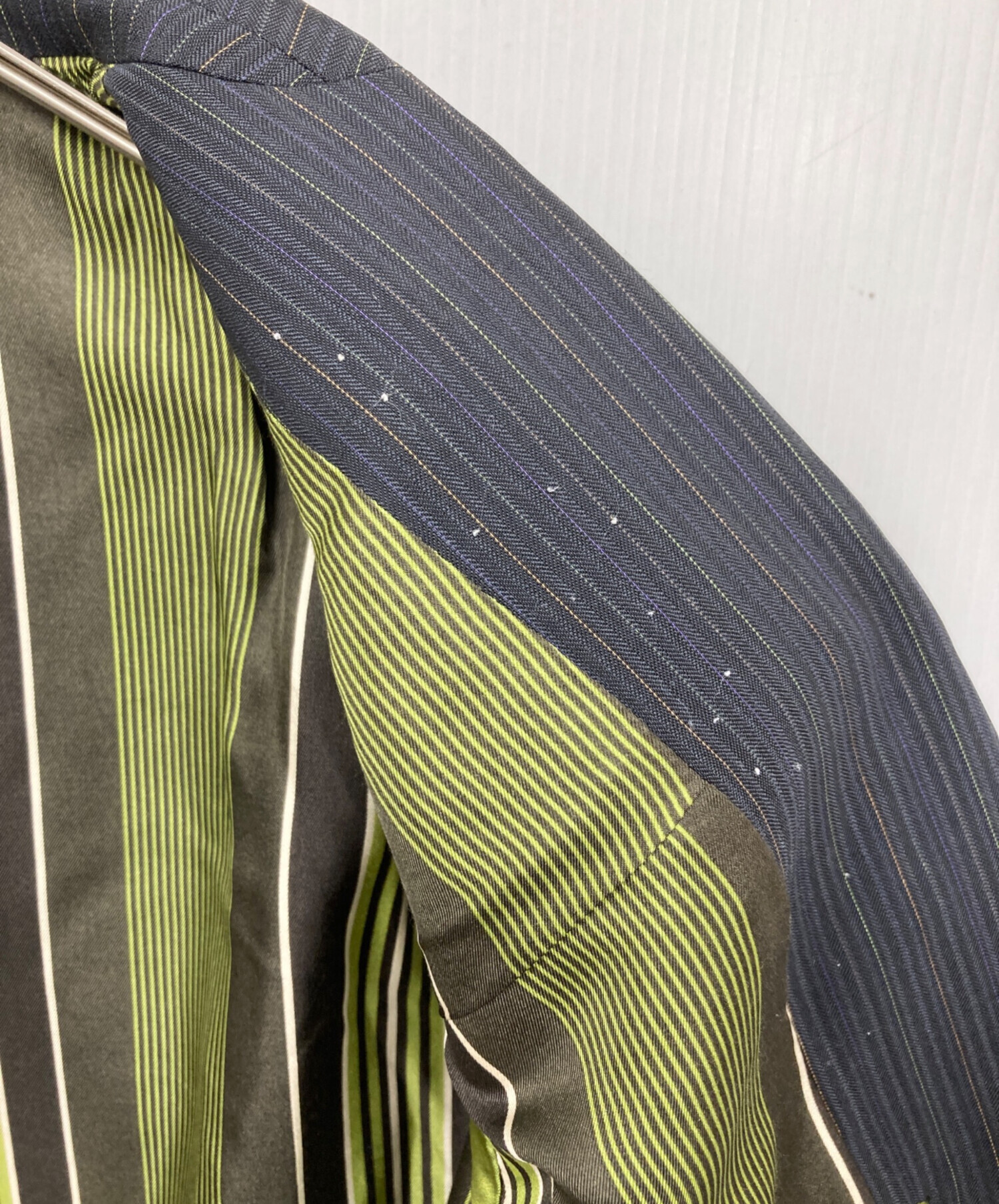 中古・古着通販】ETRO (エトロ) ストライプスーツ グレー サイズ:48