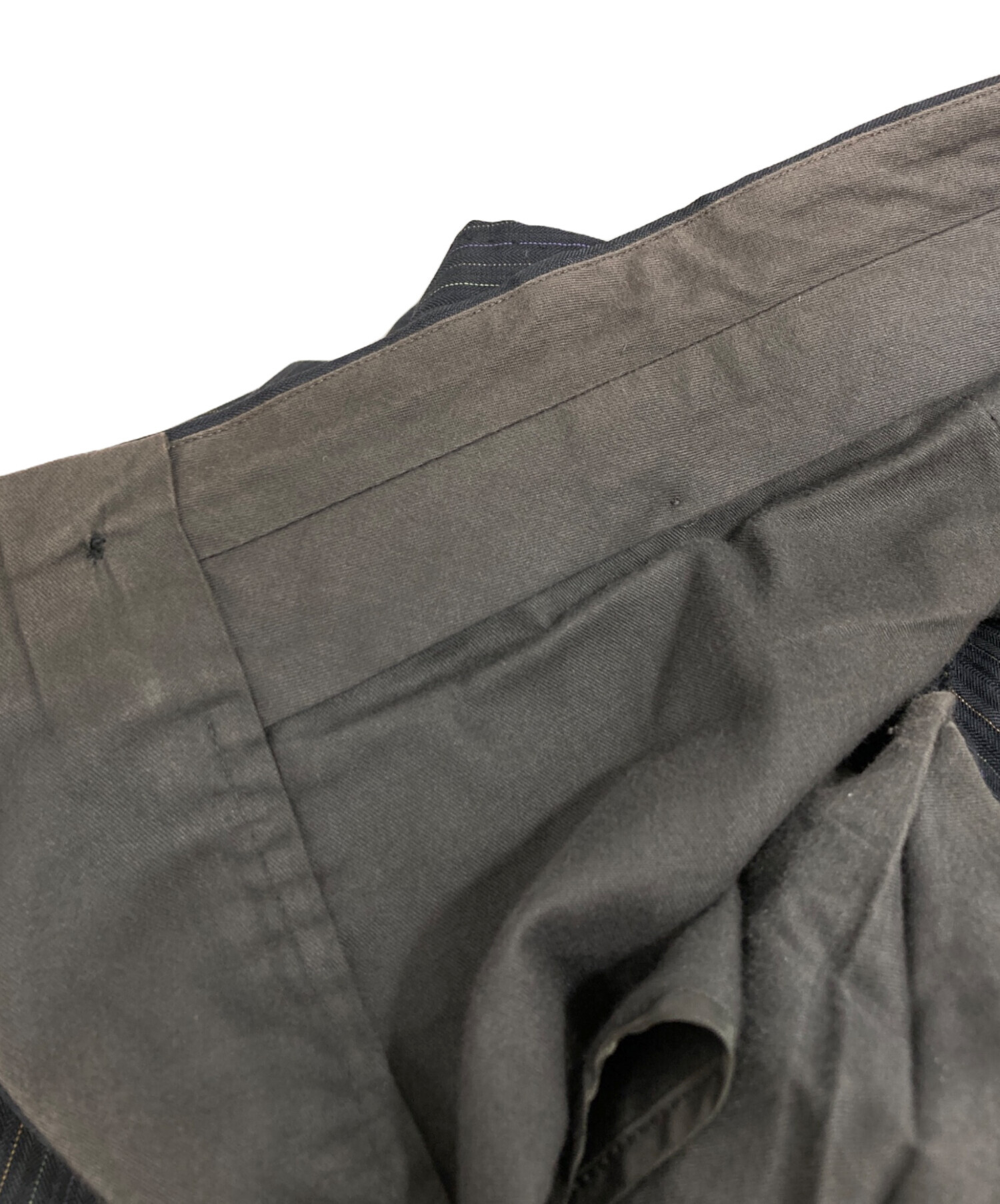 中古・古着通販】ETRO (エトロ) ストライプスーツ グレー サイズ:48
