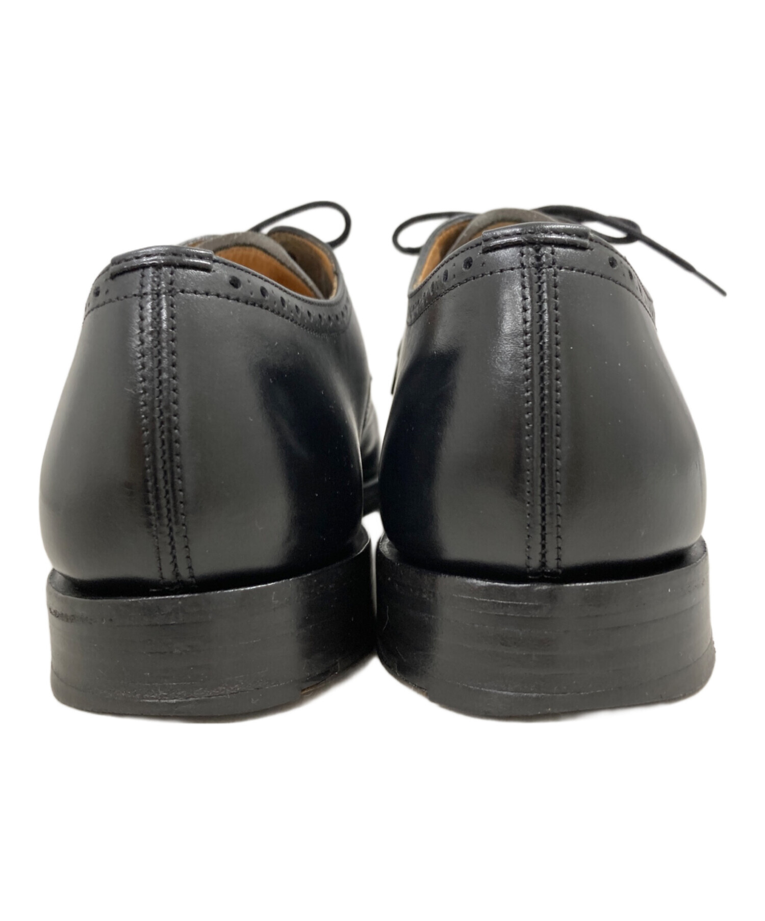 オールドChurch's ウィングチップ レザーシューズ ブラック 中古・古着通販】Church's (チャーチ) ウィングチップシューズ