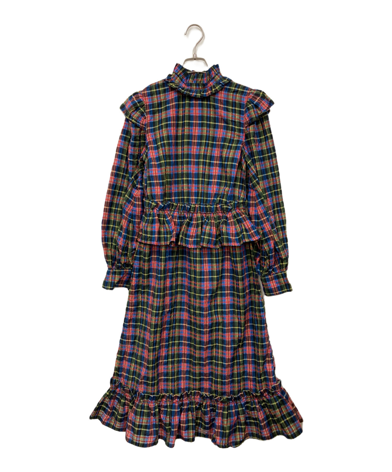 GANNI ワンピース 34 中古・古着通販】Ganni (ガニー) ワンピース マルチカラー サイズ:34