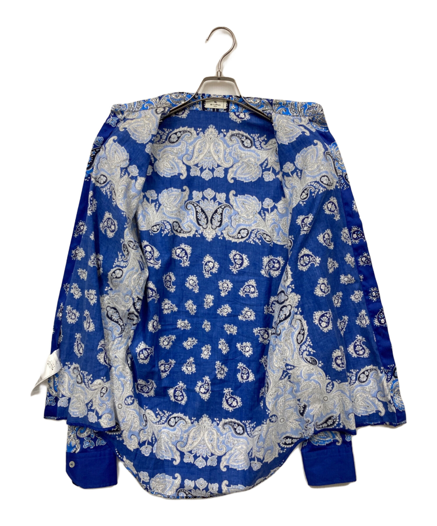 中古・古着通販】ETRO (エトロ) 柄シャツ ブルー サイズ:S｜ブランド