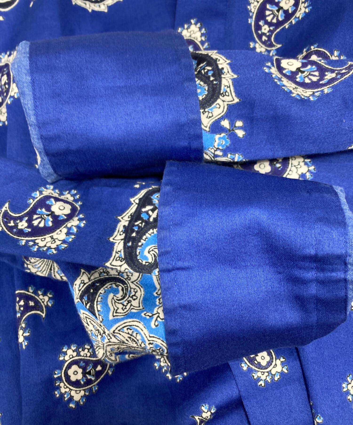 中古・古着通販】ETRO (エトロ) 柄シャツ ブルー サイズ:S｜ブランド